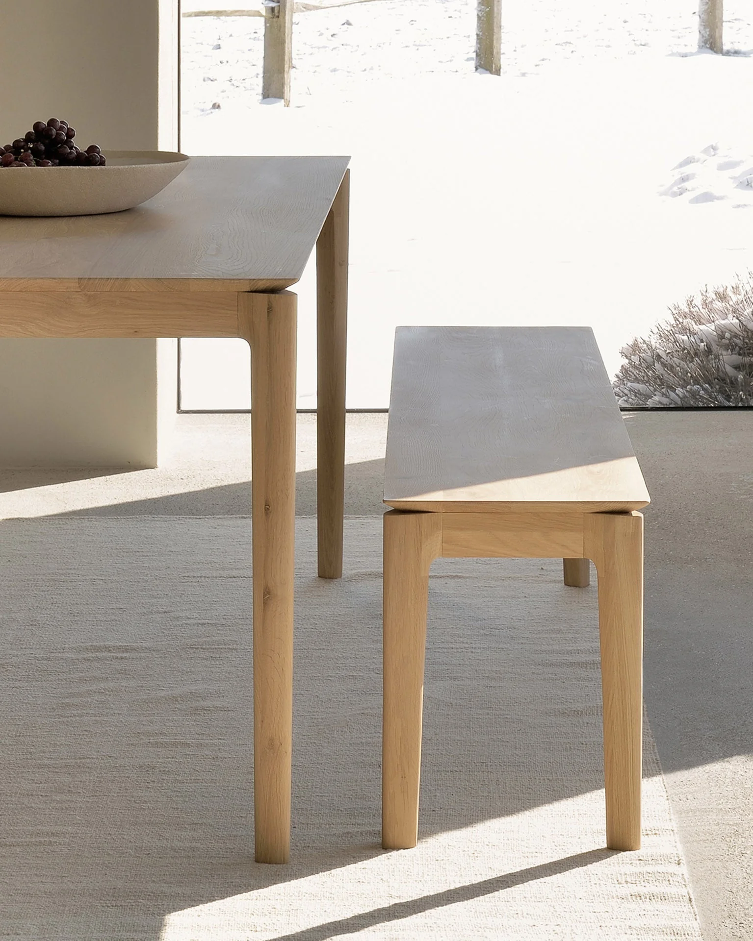 Bok Bench | Oak | 73" X 14" - Image 3