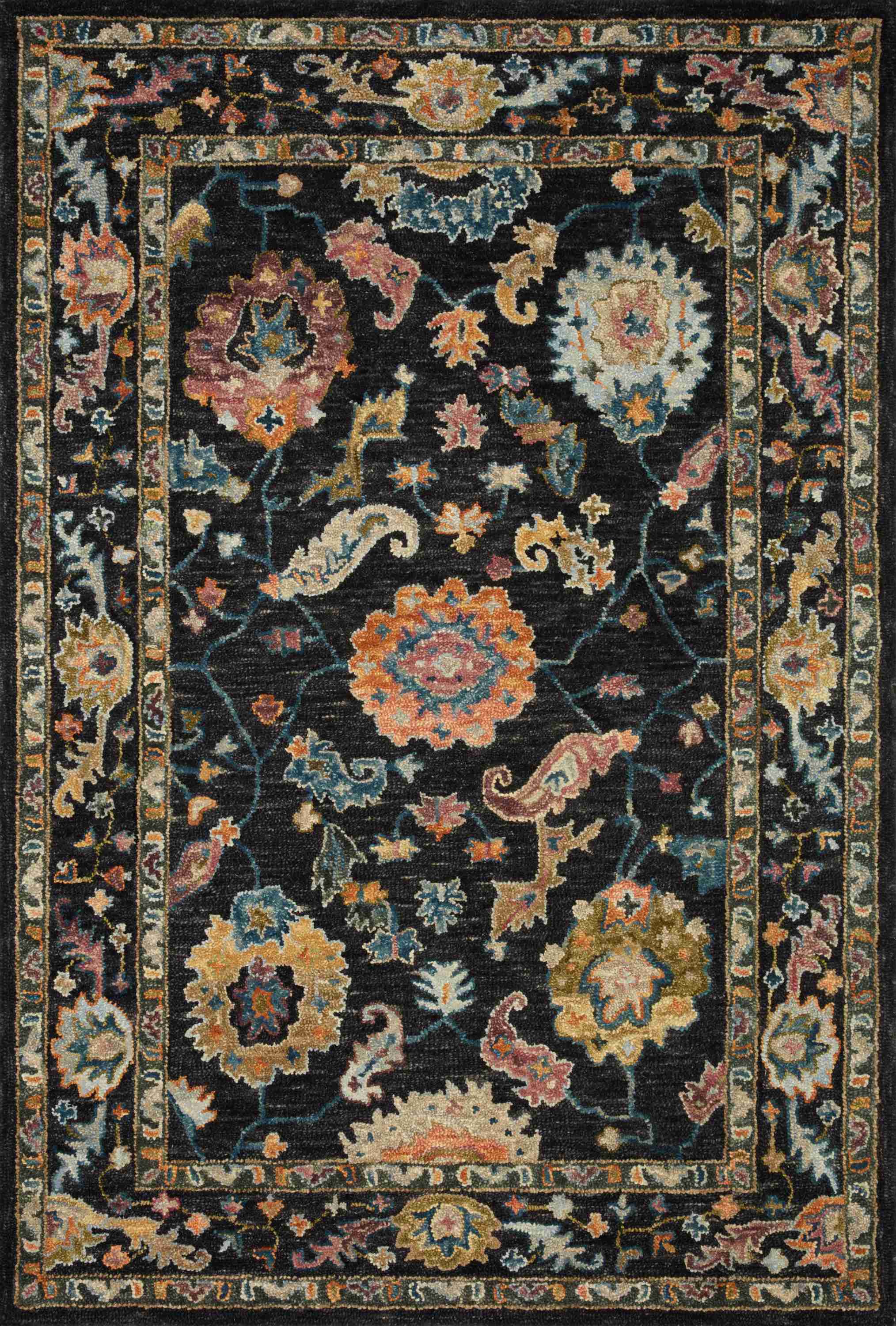 Loloi | Padma Collection | Black / Multi | PMA-01 - Image 1