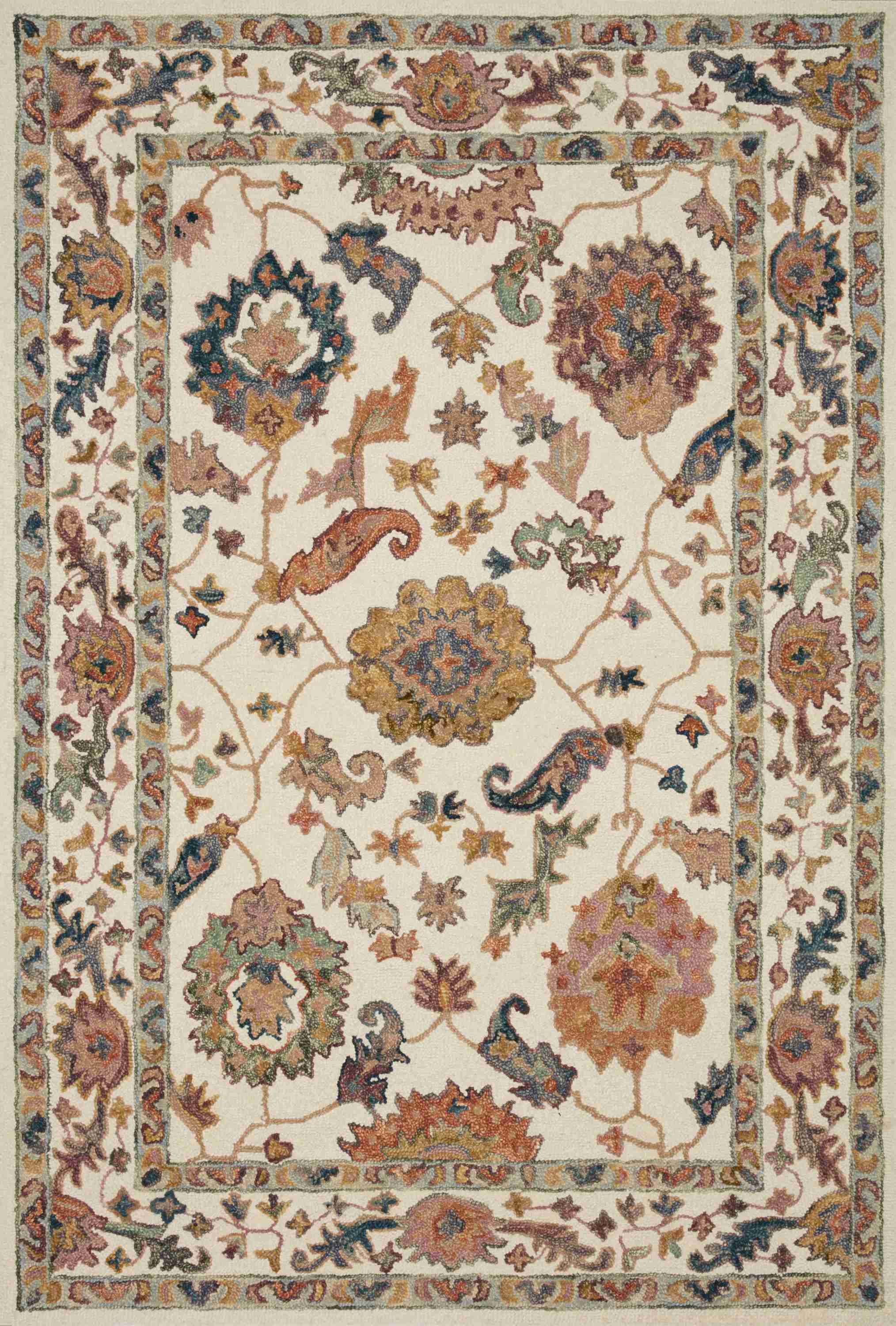 Loloi | Padma Collection | White / Multi | PMA-01 - Image 1