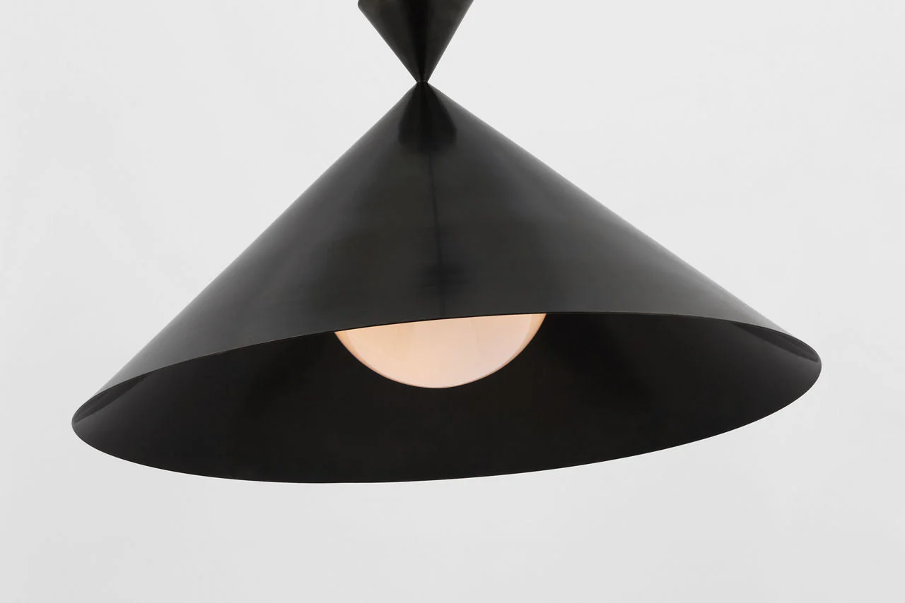 Orsay Grande Pendant | Bronze | White Glass - Image 3