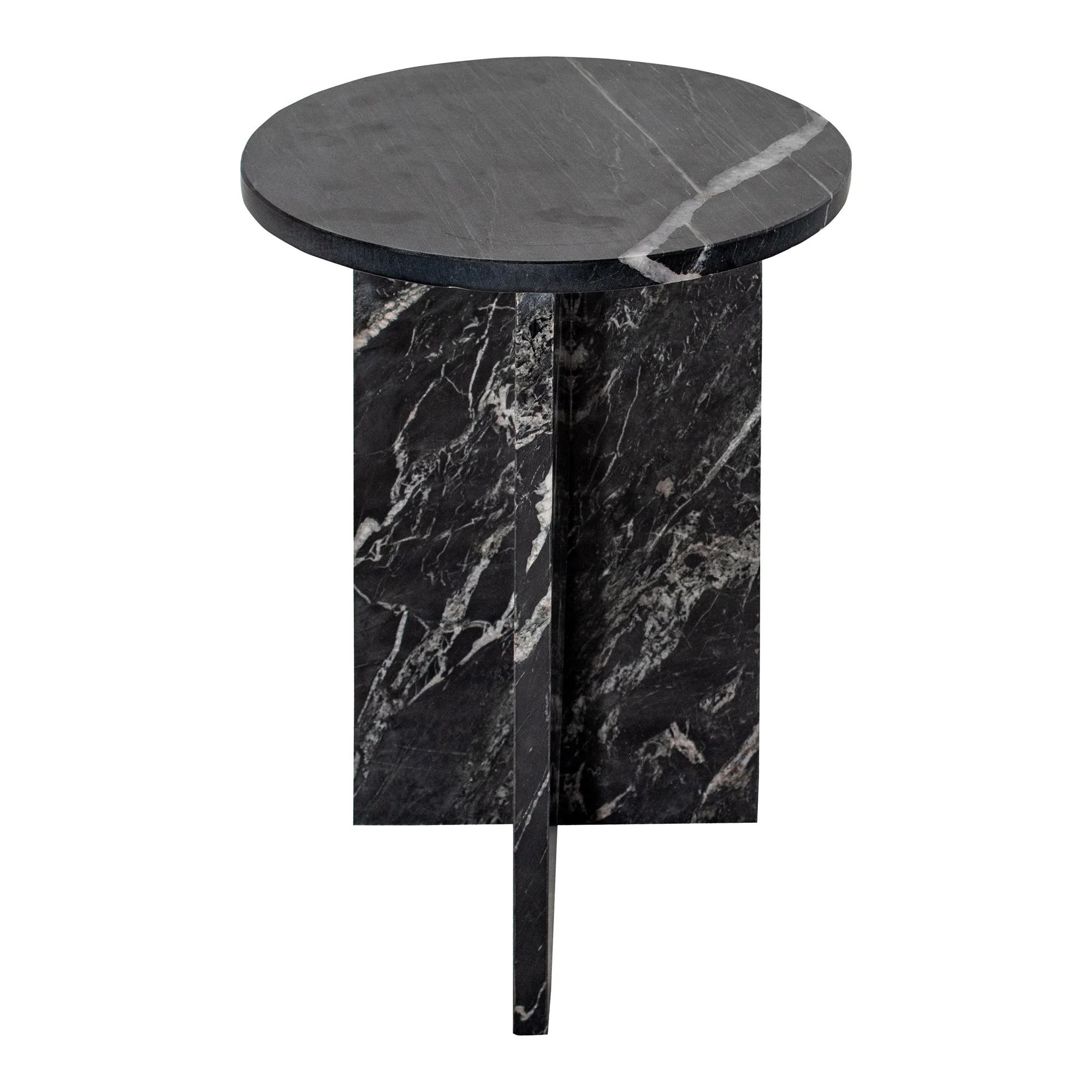 Grace Accent Table Black Marble - Image 1