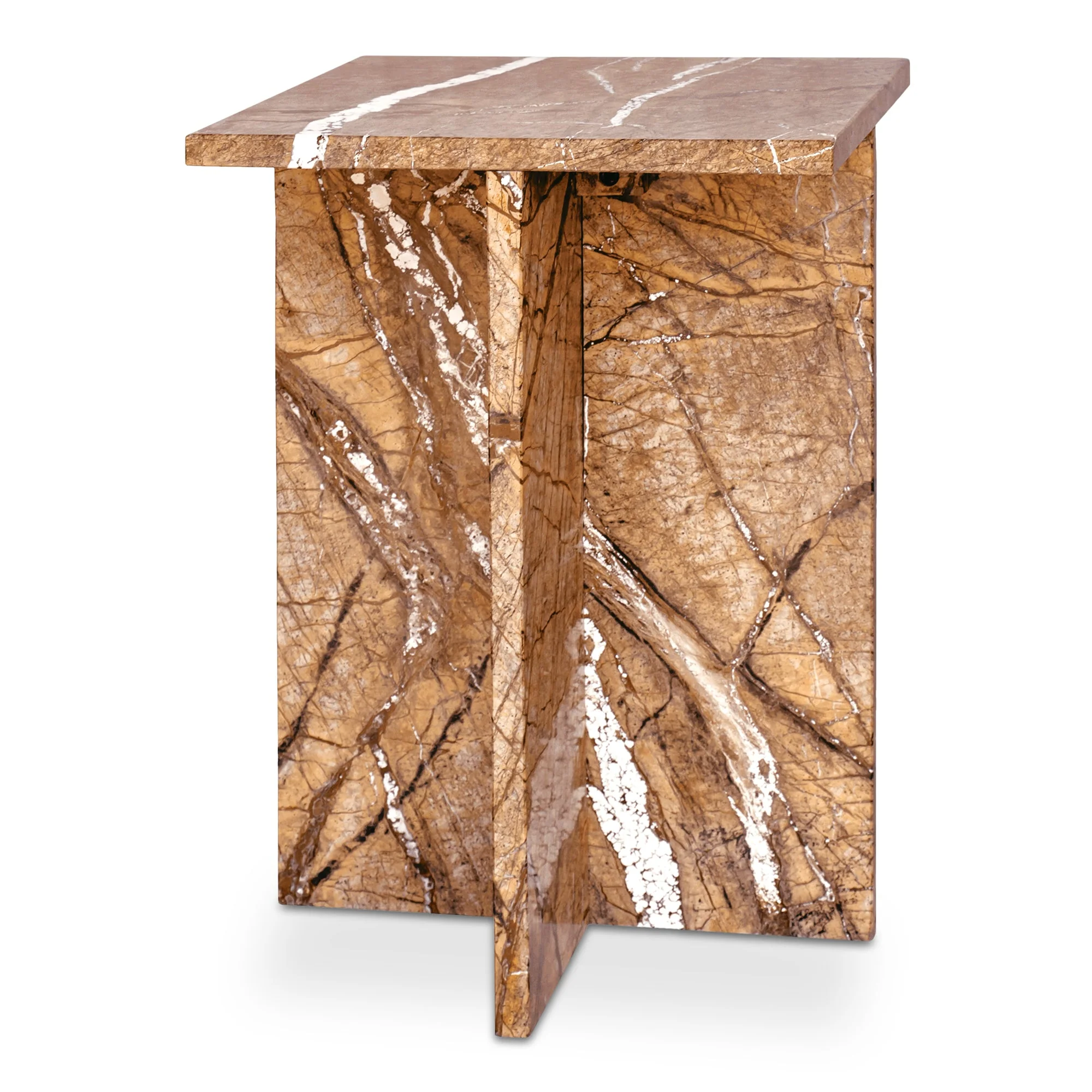 Blair Accent Table Golden Forest Marble - Image 2