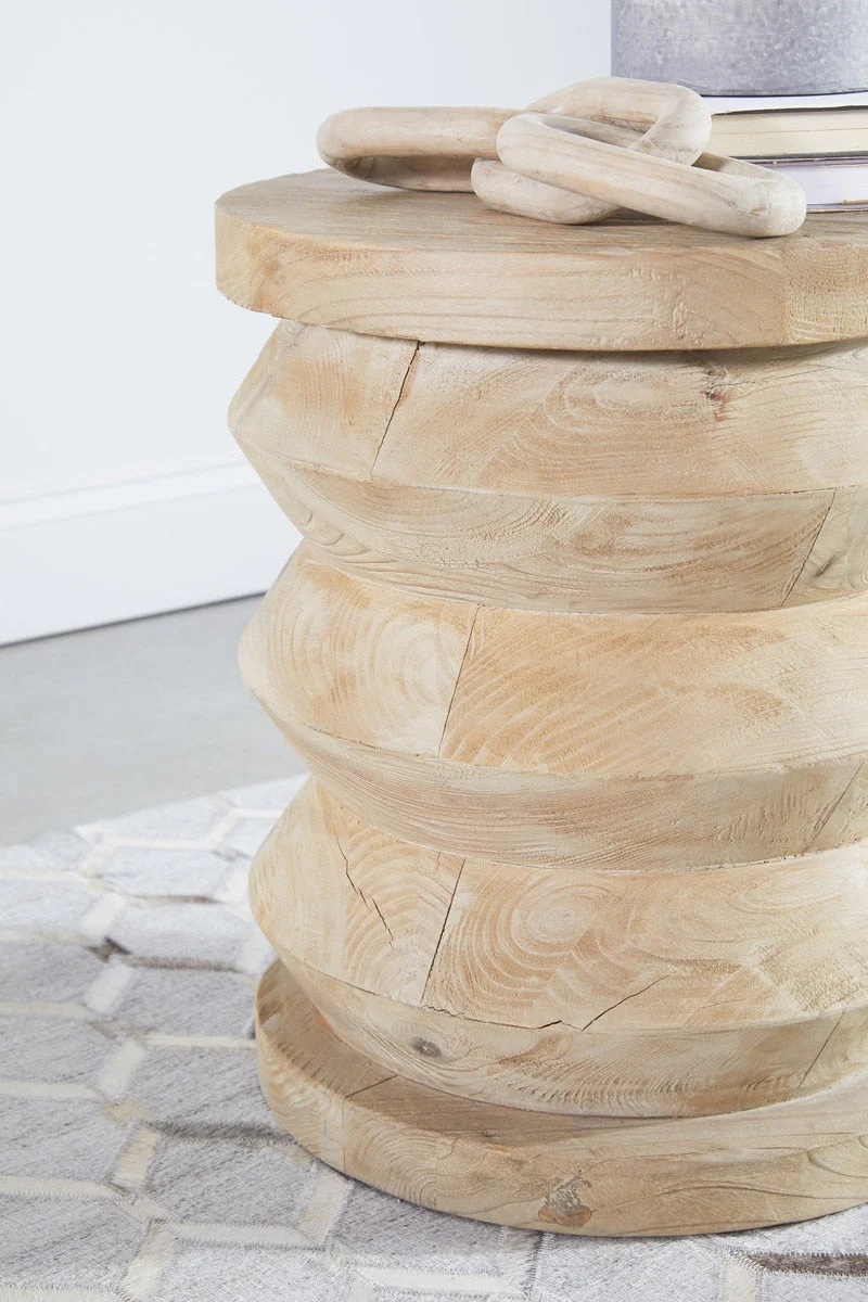 Pier Accent Table | Smoke Gray Pine - Image 3