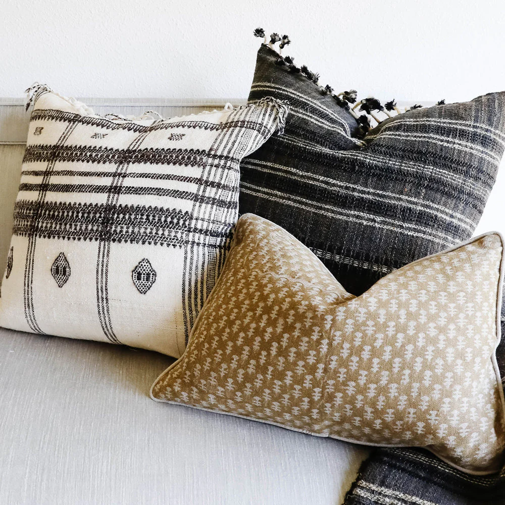 Akriti Charcoal Pillow - Image 3