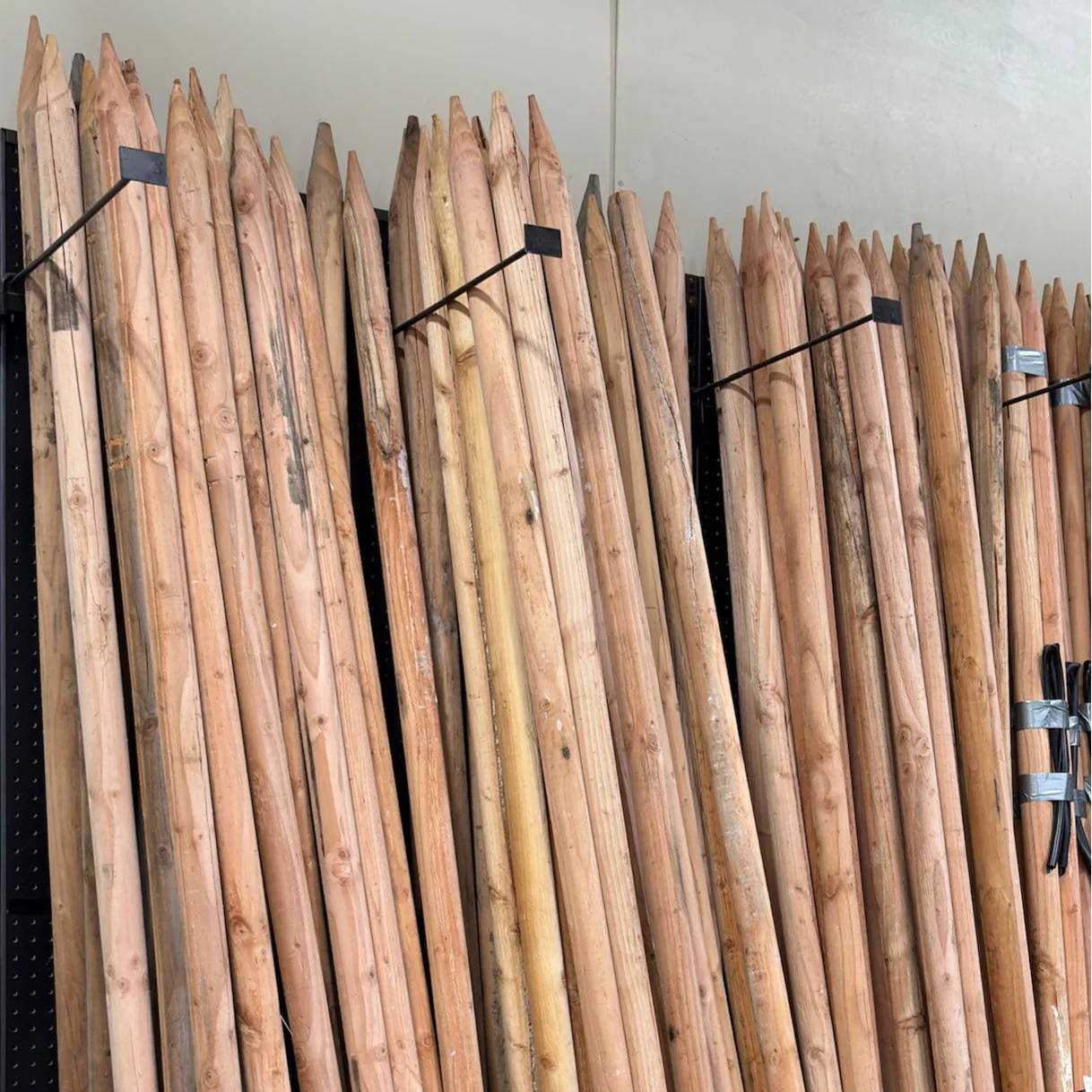 Wood Planting Poles