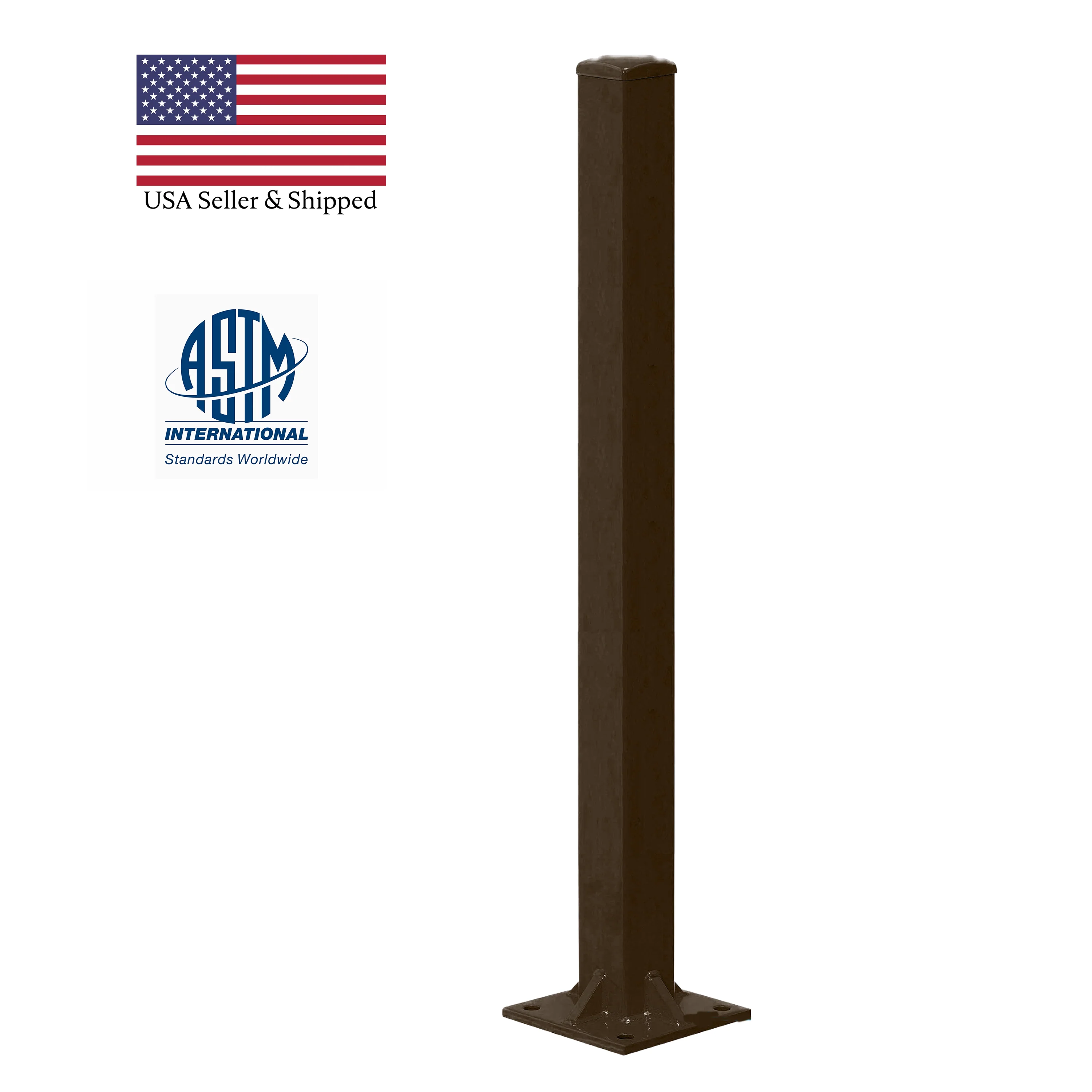 30 Foot Steel 5×5 Square Light Pole 07 Gauge – Including Shipping