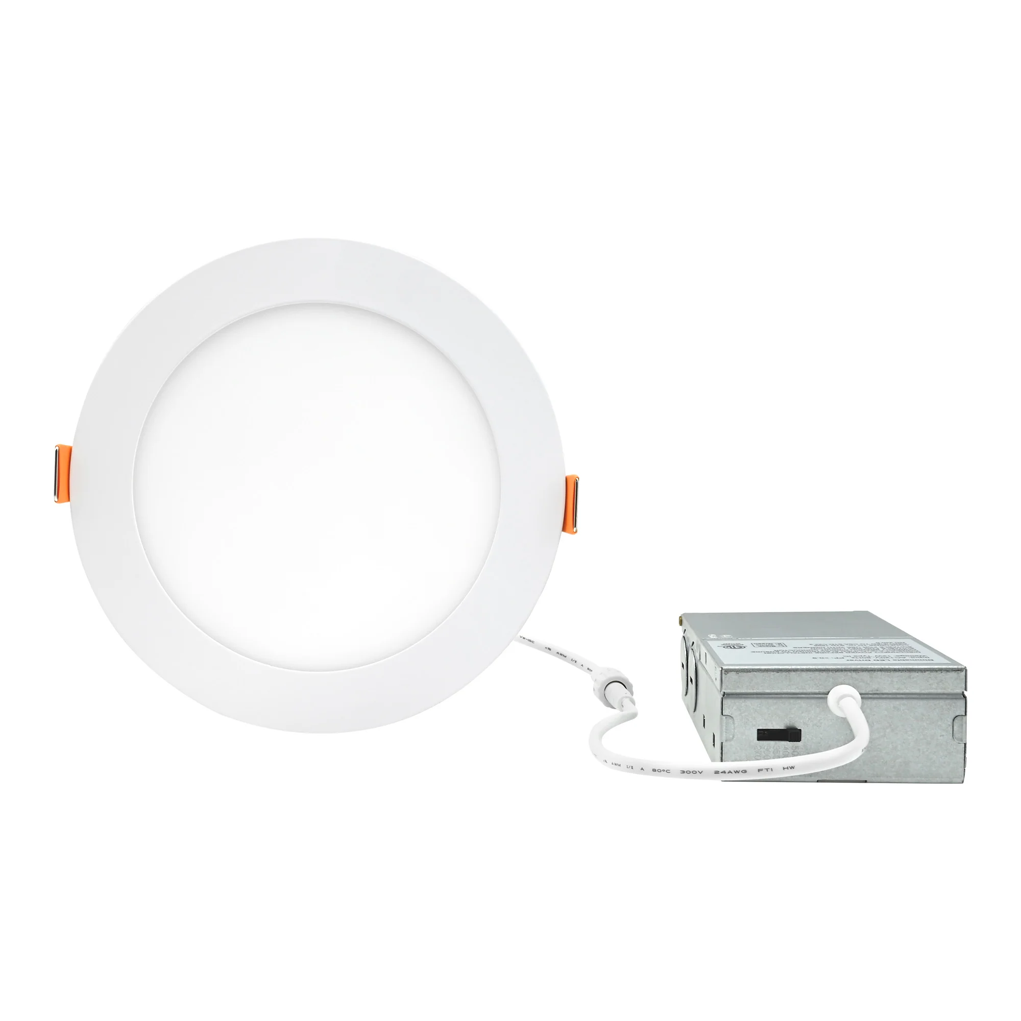 3BRIX 6 Inch 15W Slim Round Ultra Thin Recessed Downlight – 5CCT (27/30/35/40/50K)- 1200 lumens
