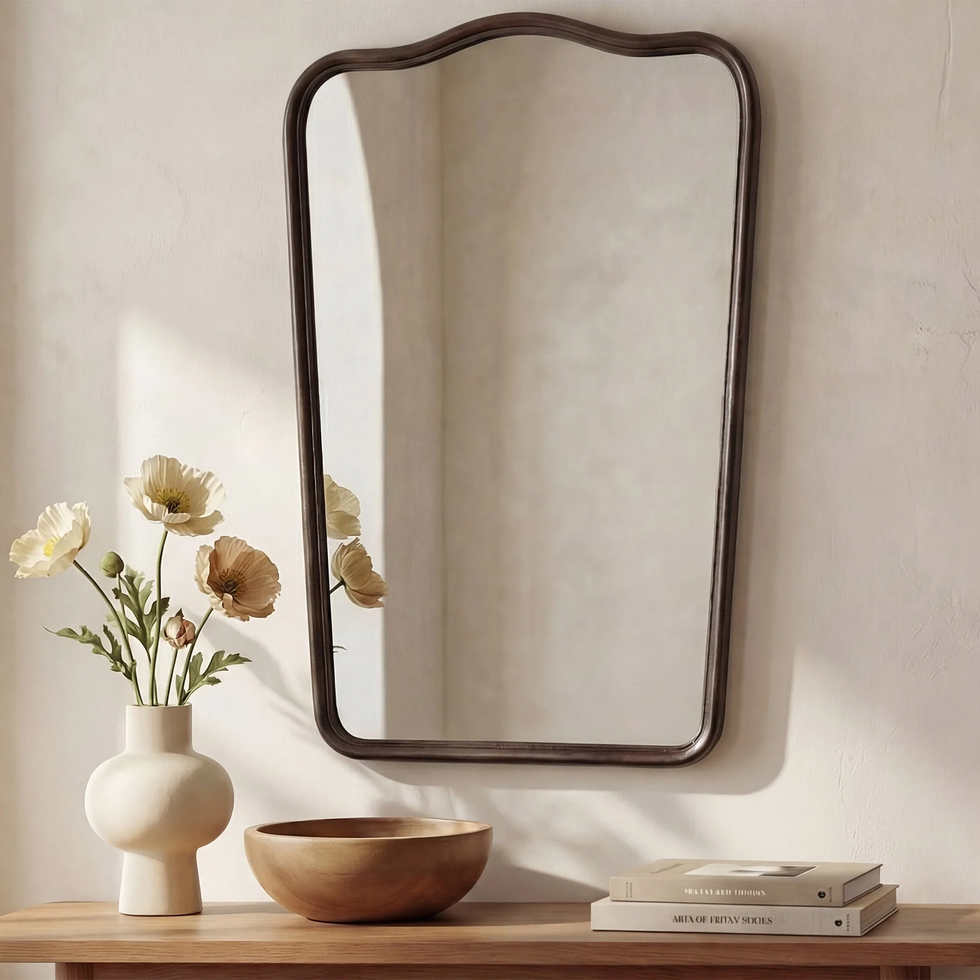Keyes Mirror Blackened Bronze Cast Aluminum - Image 3