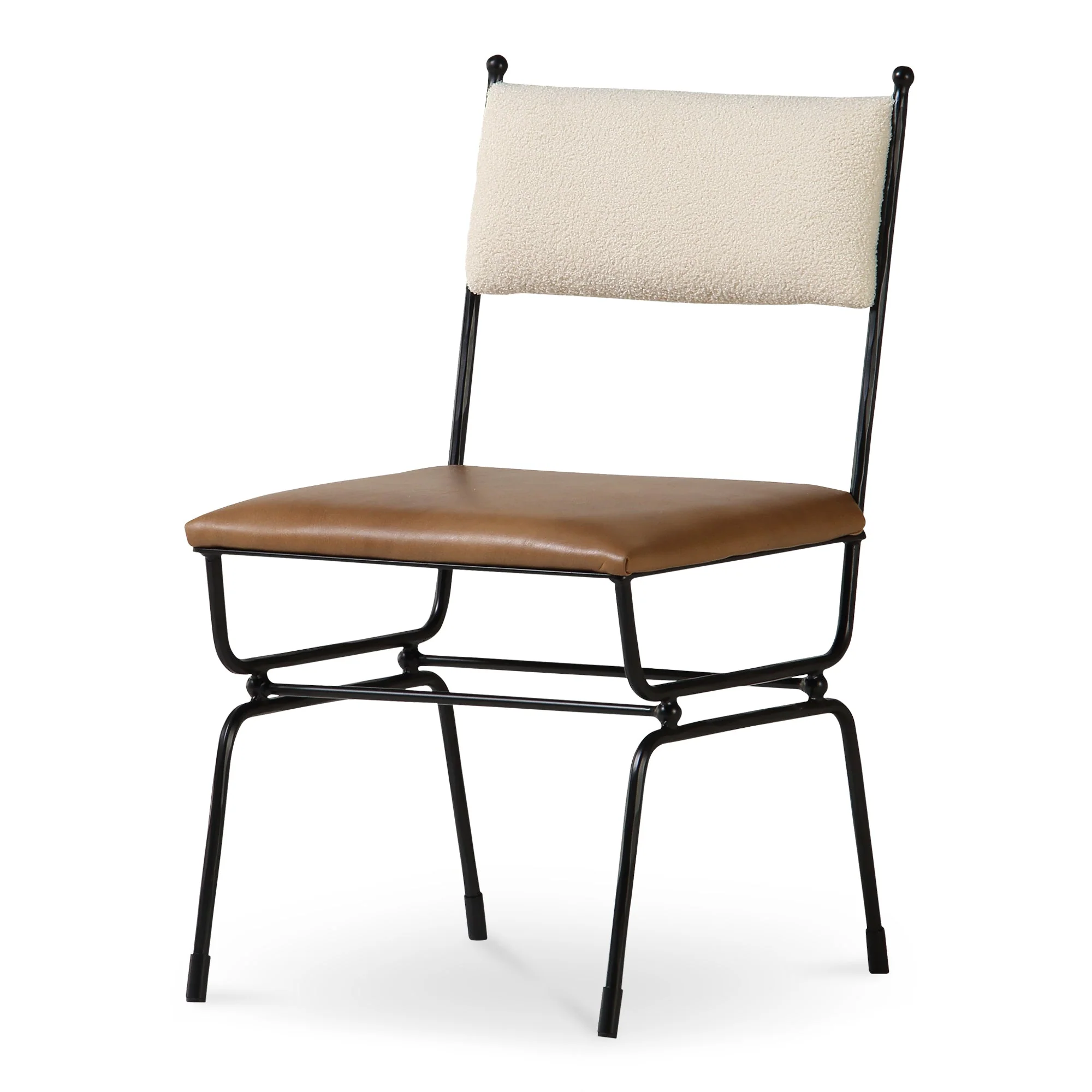 Posta Dining Chair Brown Leather - Image 2