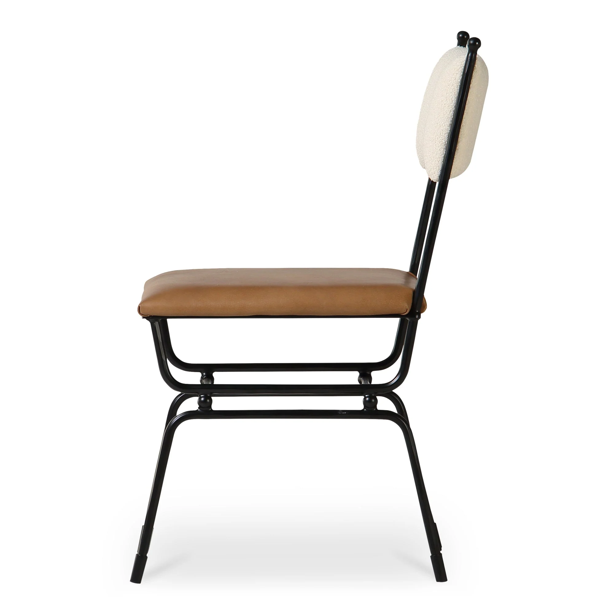 Posta Dining Chair Brown Leather - Image 3