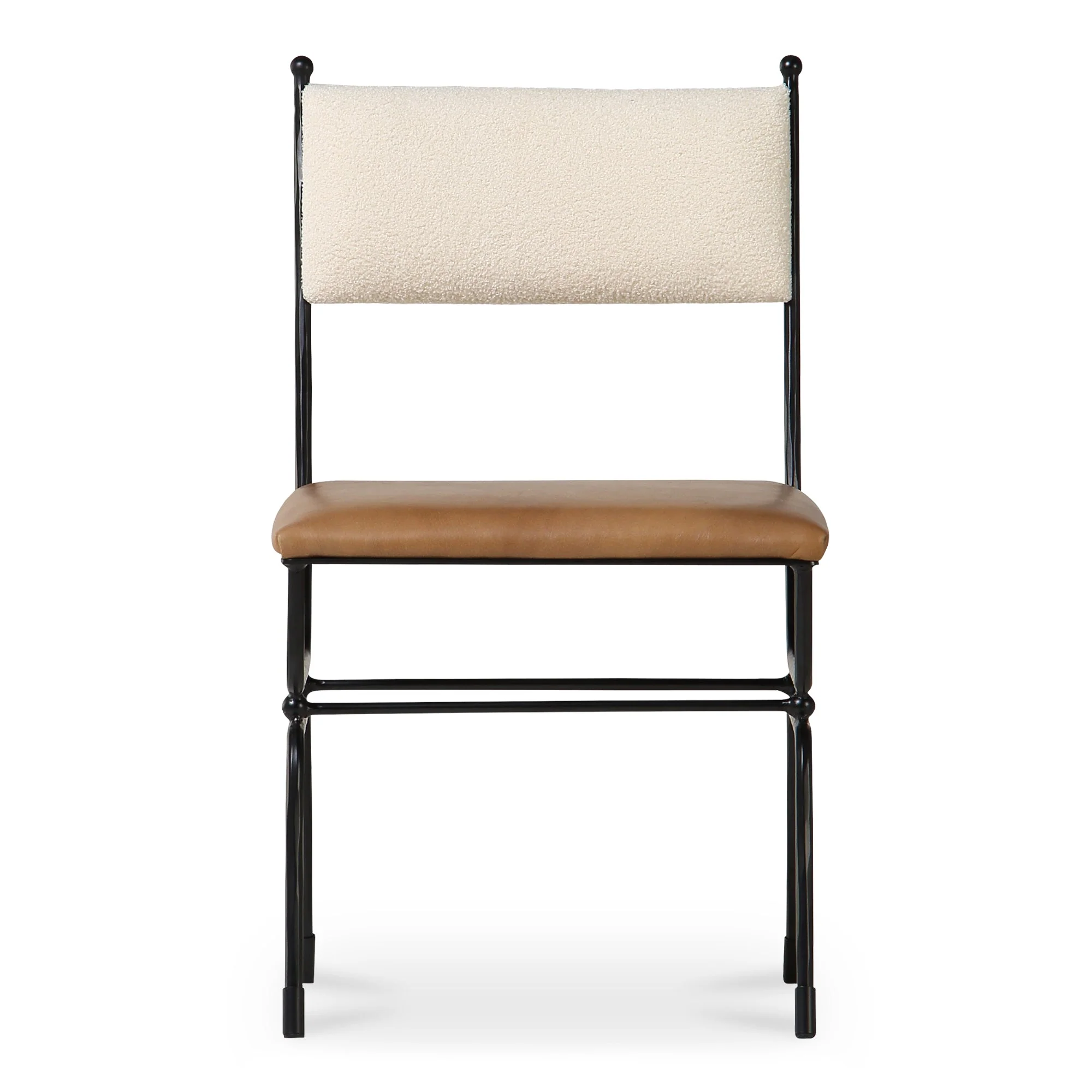 Posta Dining Chair Brown Leather - Image 1