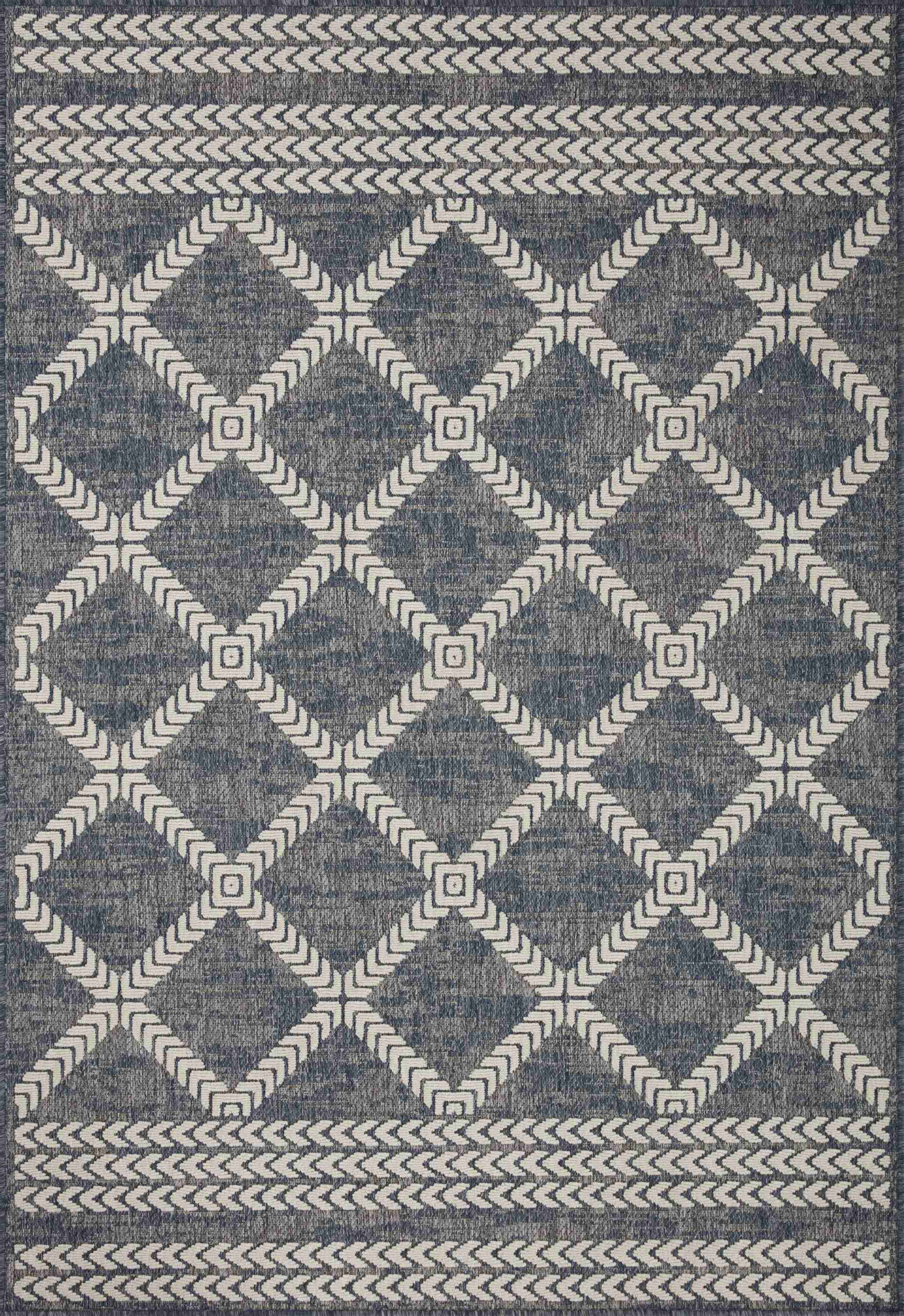 Loloi II | Rainier Collection | Denim / Ivory | RAI-05 - Image 1