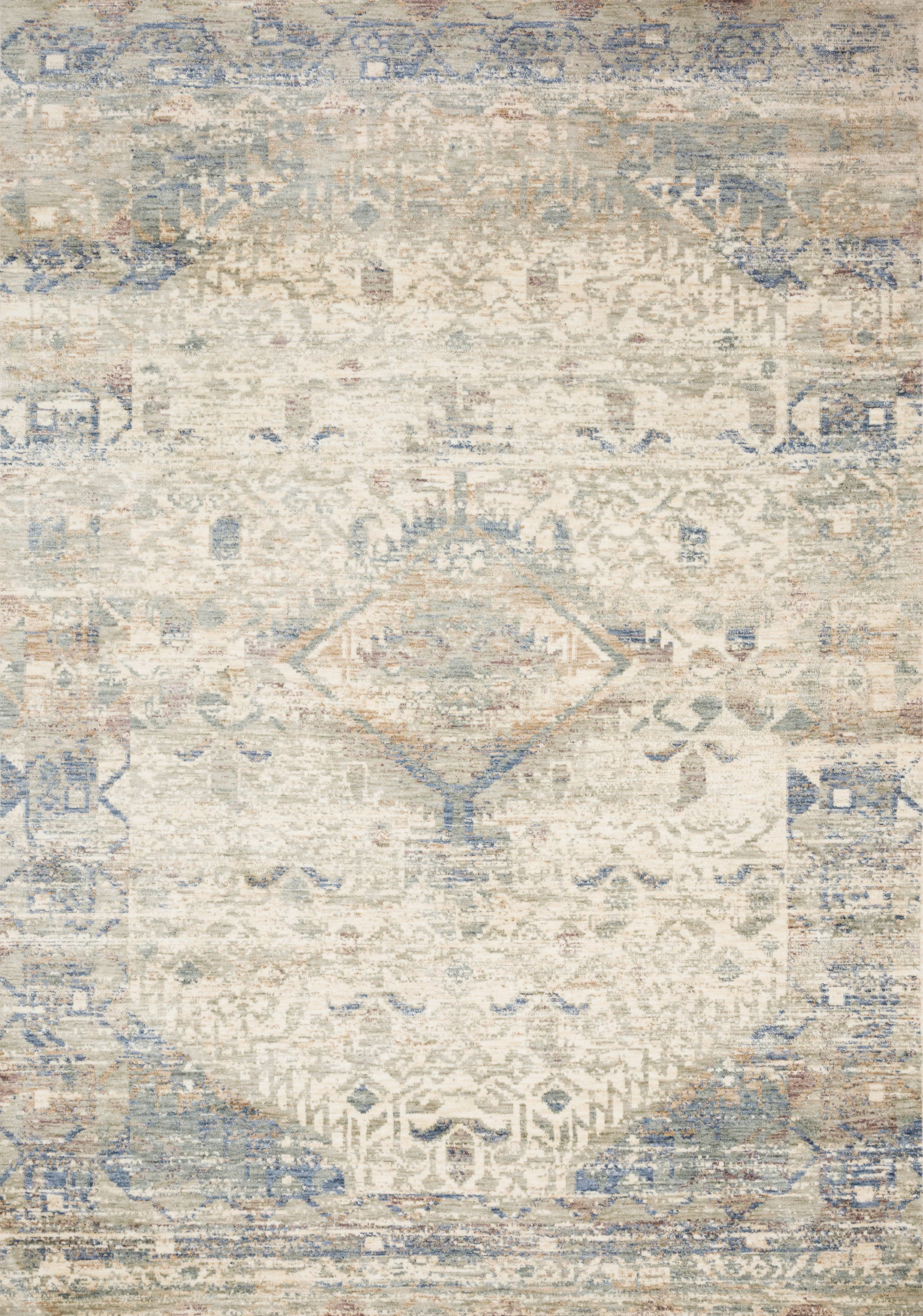 Loloi | Revere Collection | Ivory / Blue | REV-06 - Image 1