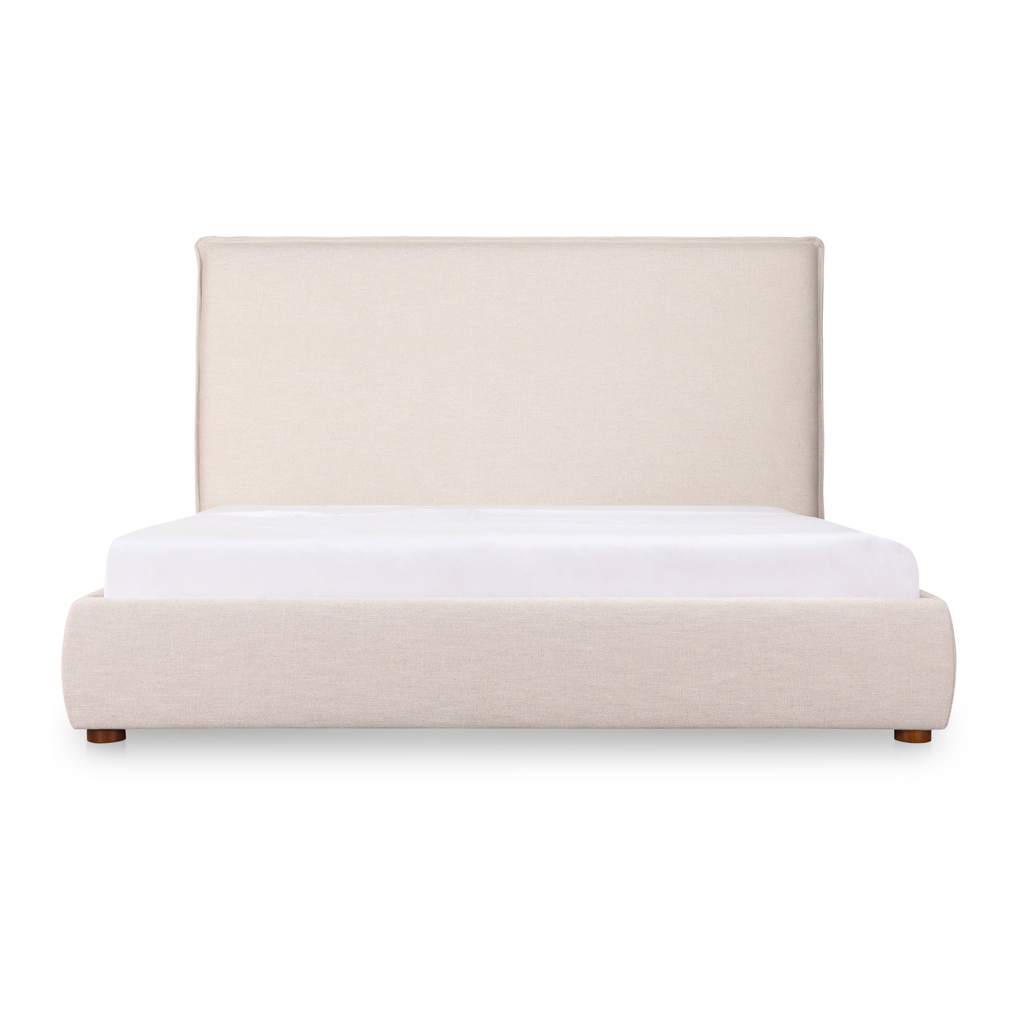 Luzon King Bed Tall Headboard Wheat - Image 1