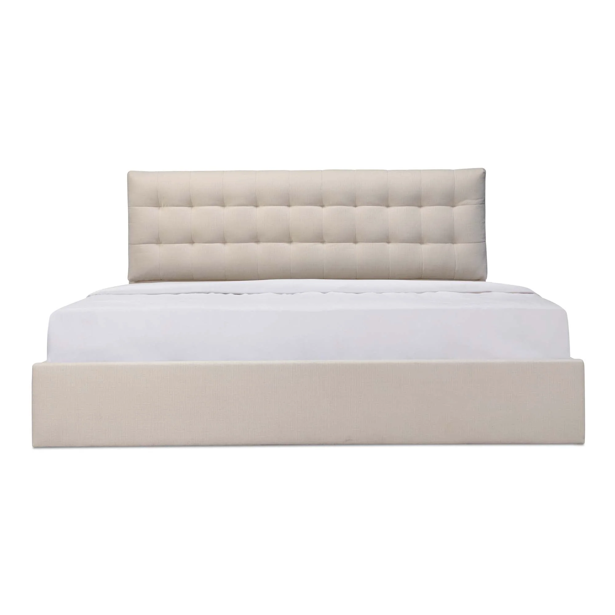 Sebastion King Storage Bed Cream - Image 1