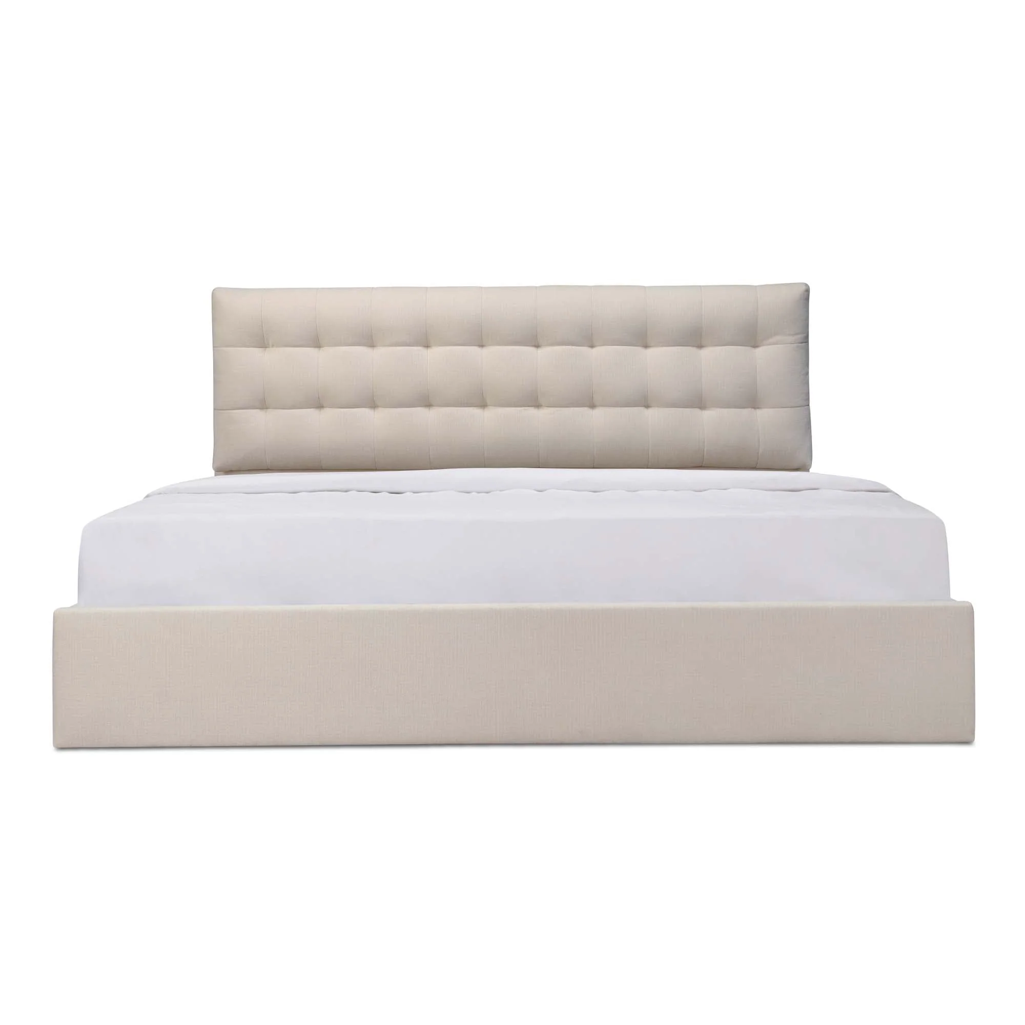 Sebastion Queen Storage Bed Cream - Image 1