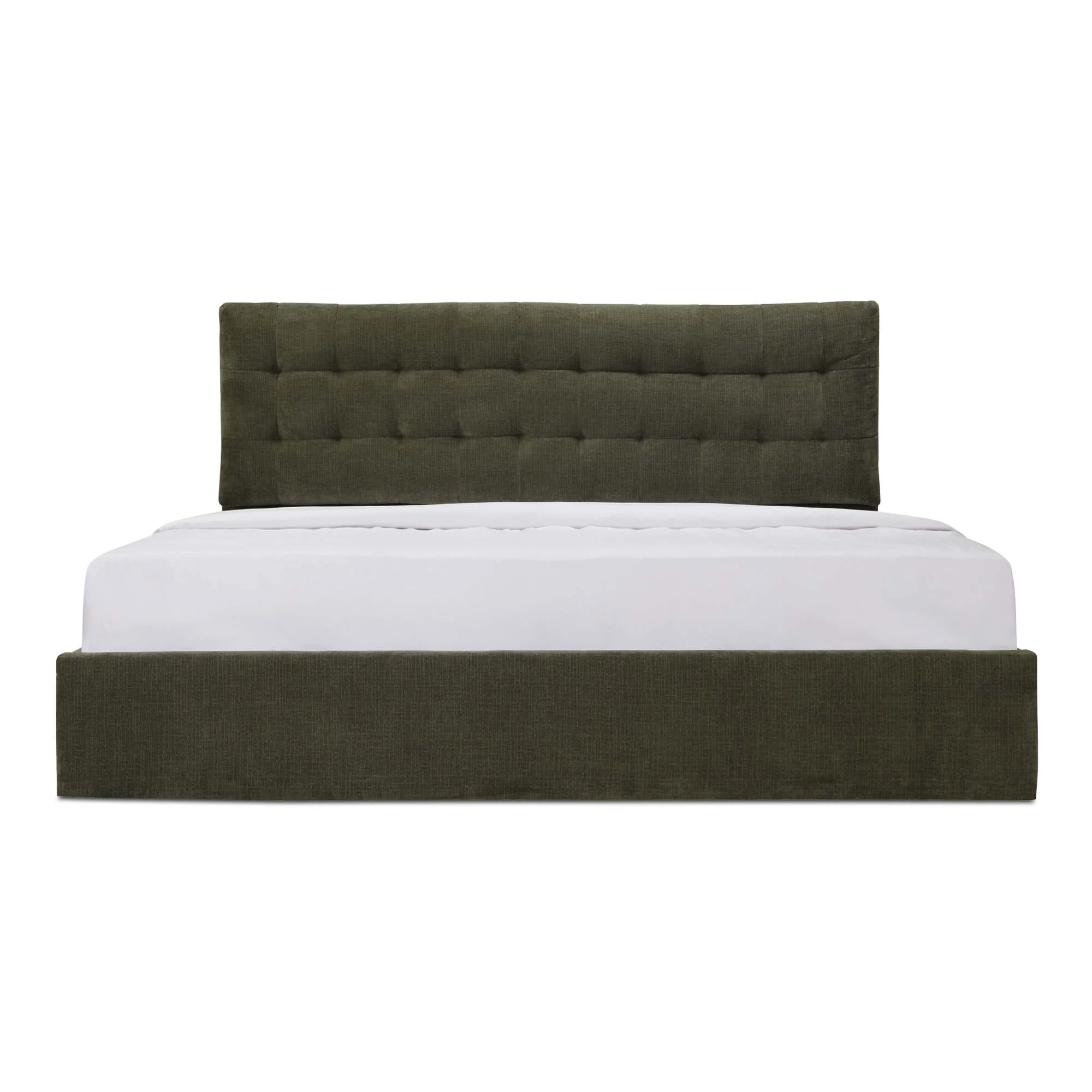Sebastion Queen Storage Bed Green - Image 1