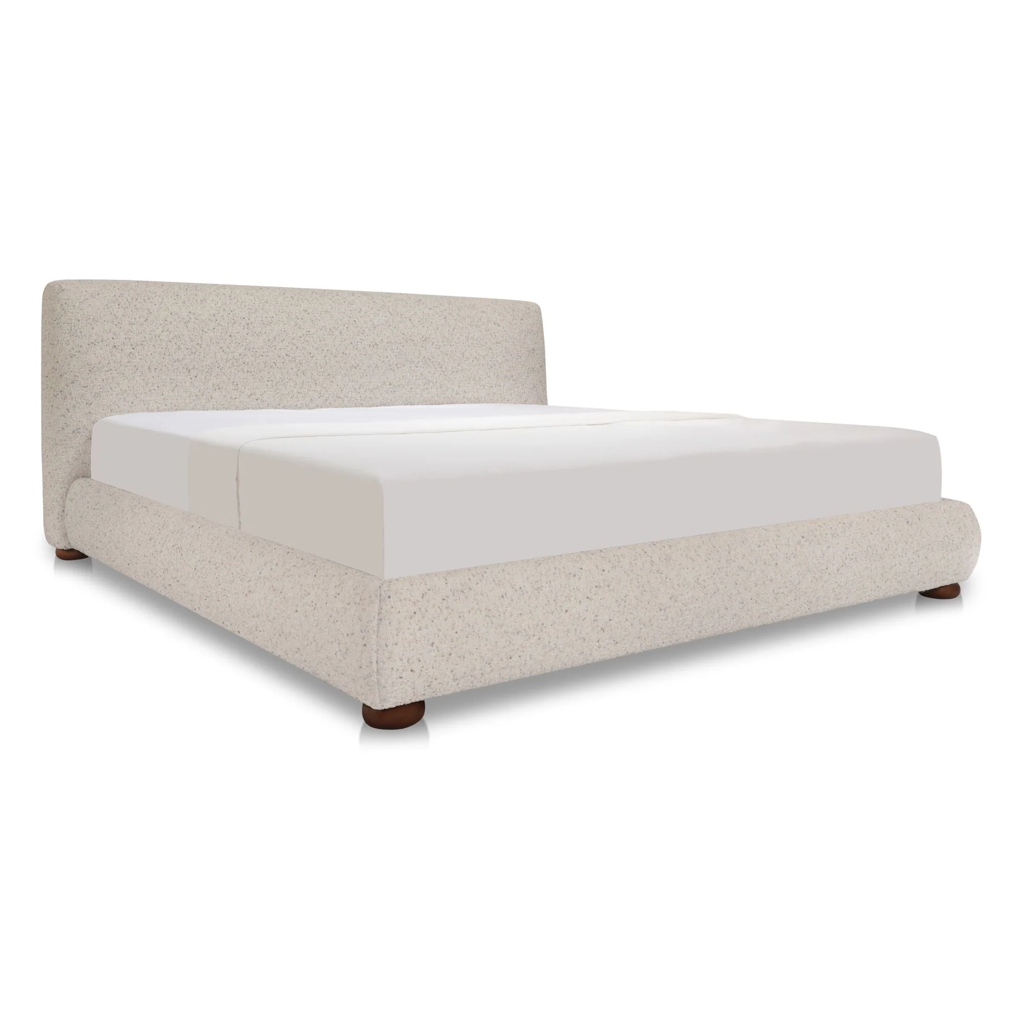 Beau King Storage Bed Speckled Light Grey - Image 2