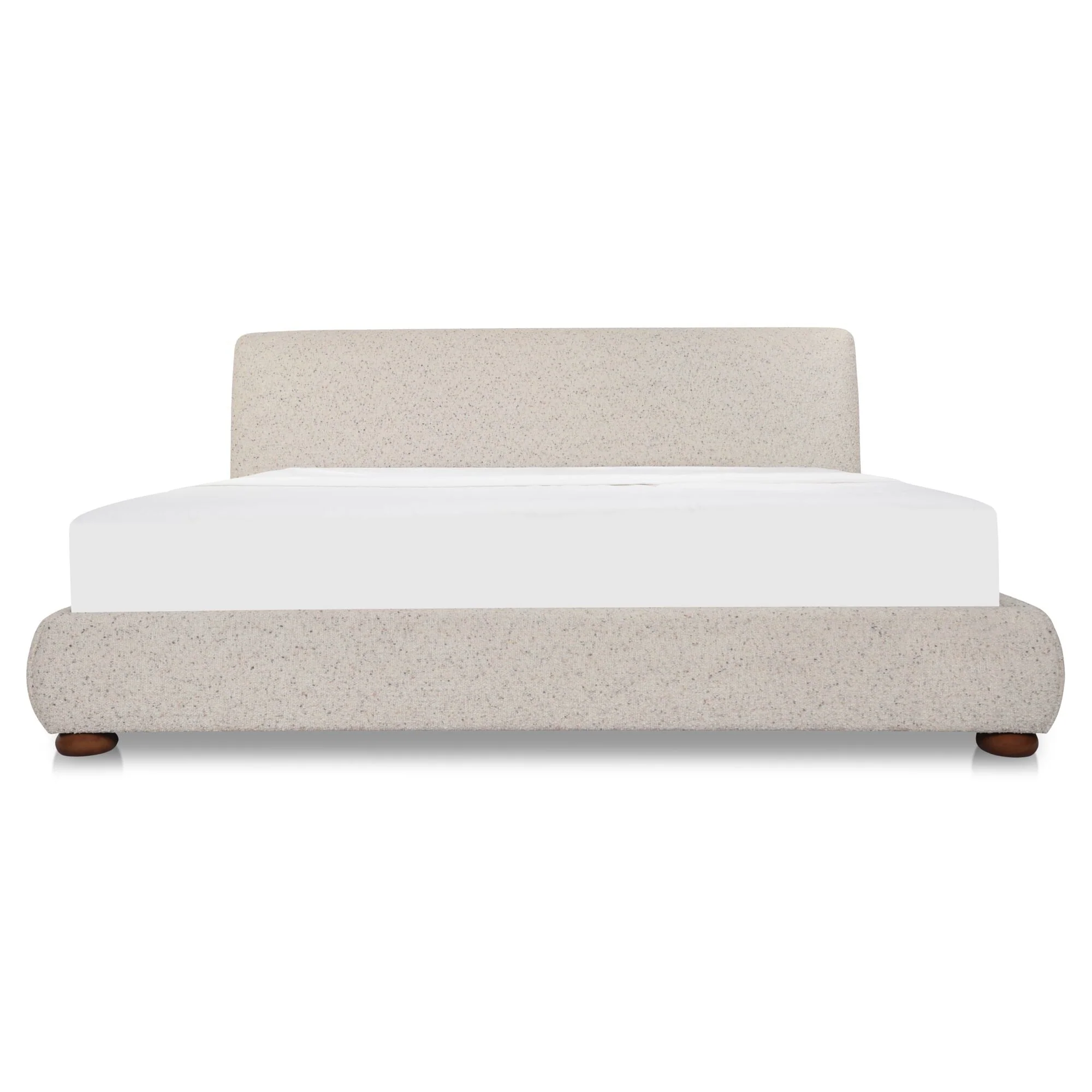 Beau King Storage Bed Speckled Light Grey - Image 1