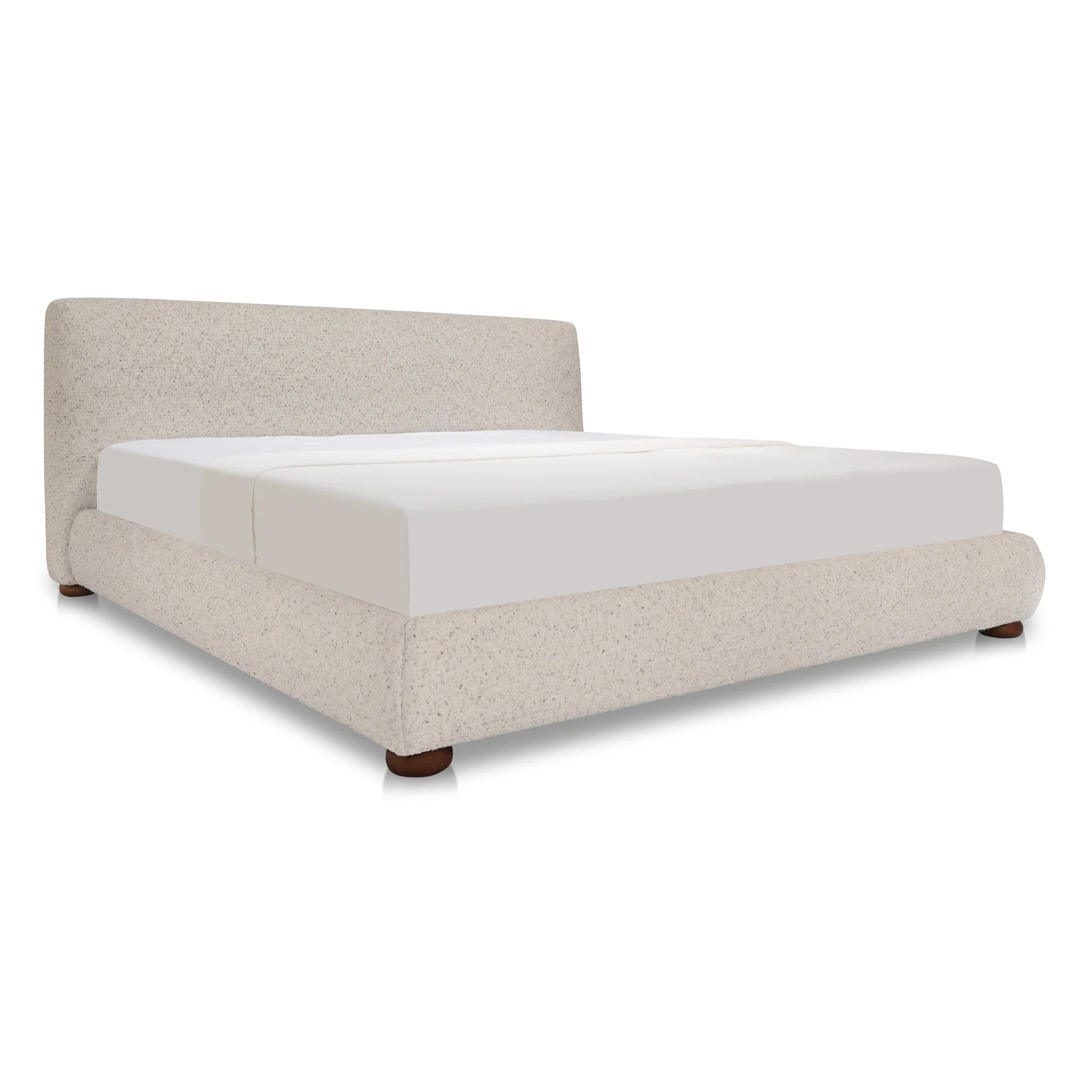Beau Queen Storage Bed Speckled Light Grey - Image 2