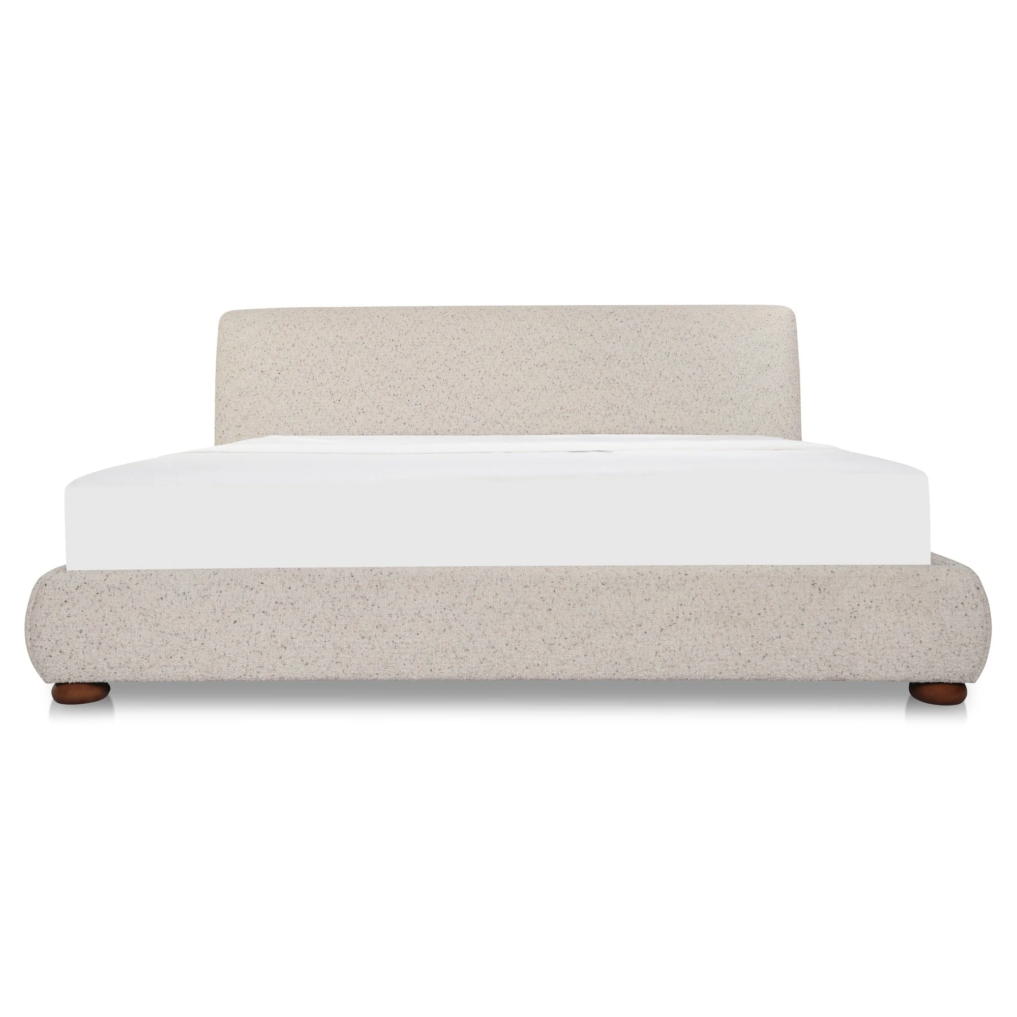 Beau Queen Storage Bed Speckled Light Grey - Image 1