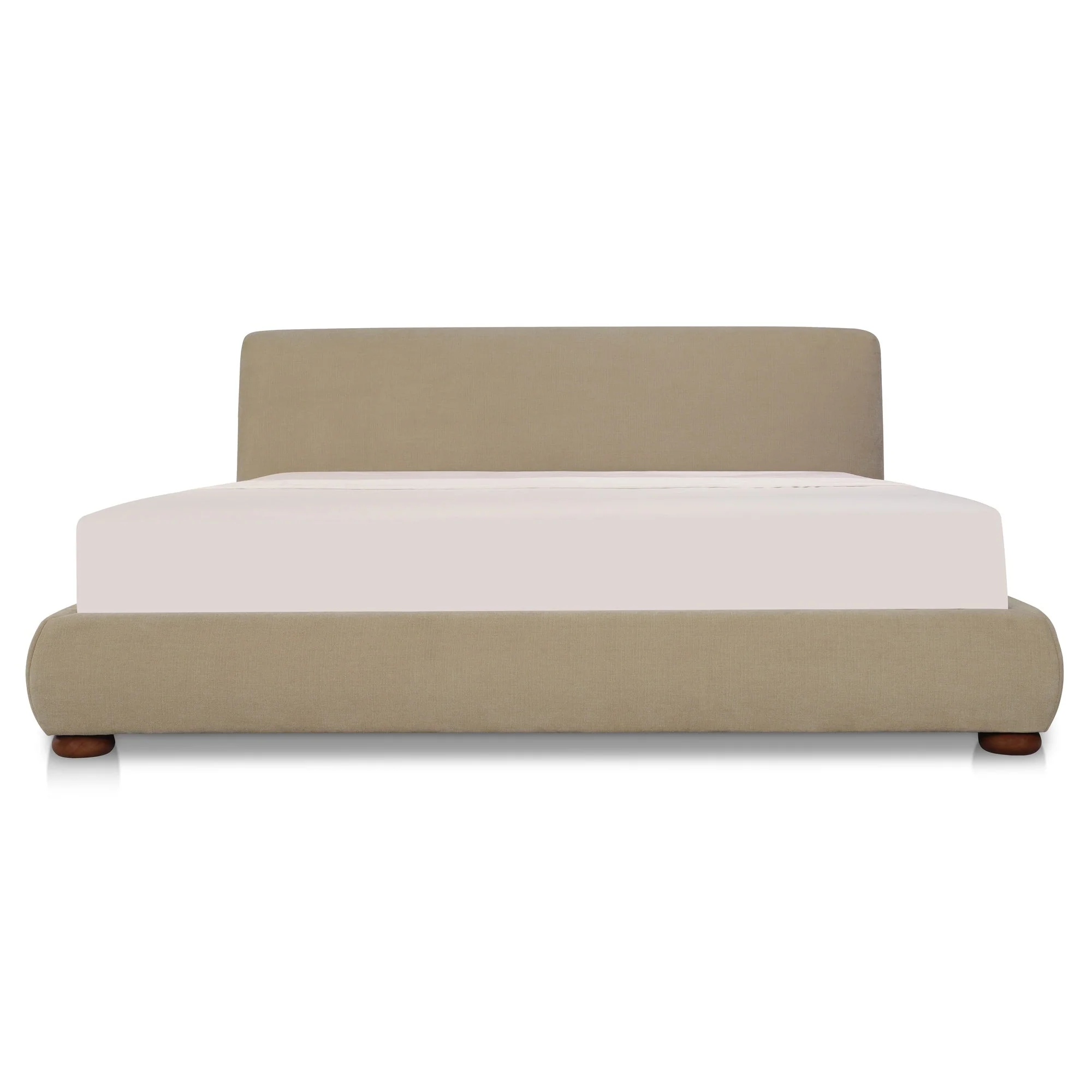 Beau Queen Storage Bed Warm Beige - Image 1