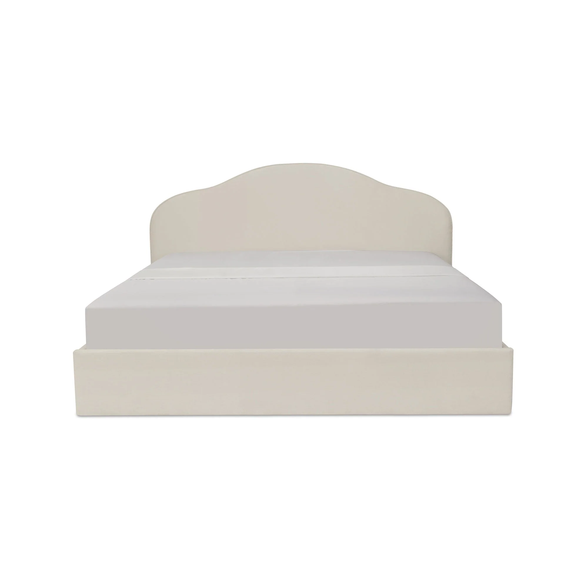 Maggie King Storage Bed Cream - Image 1