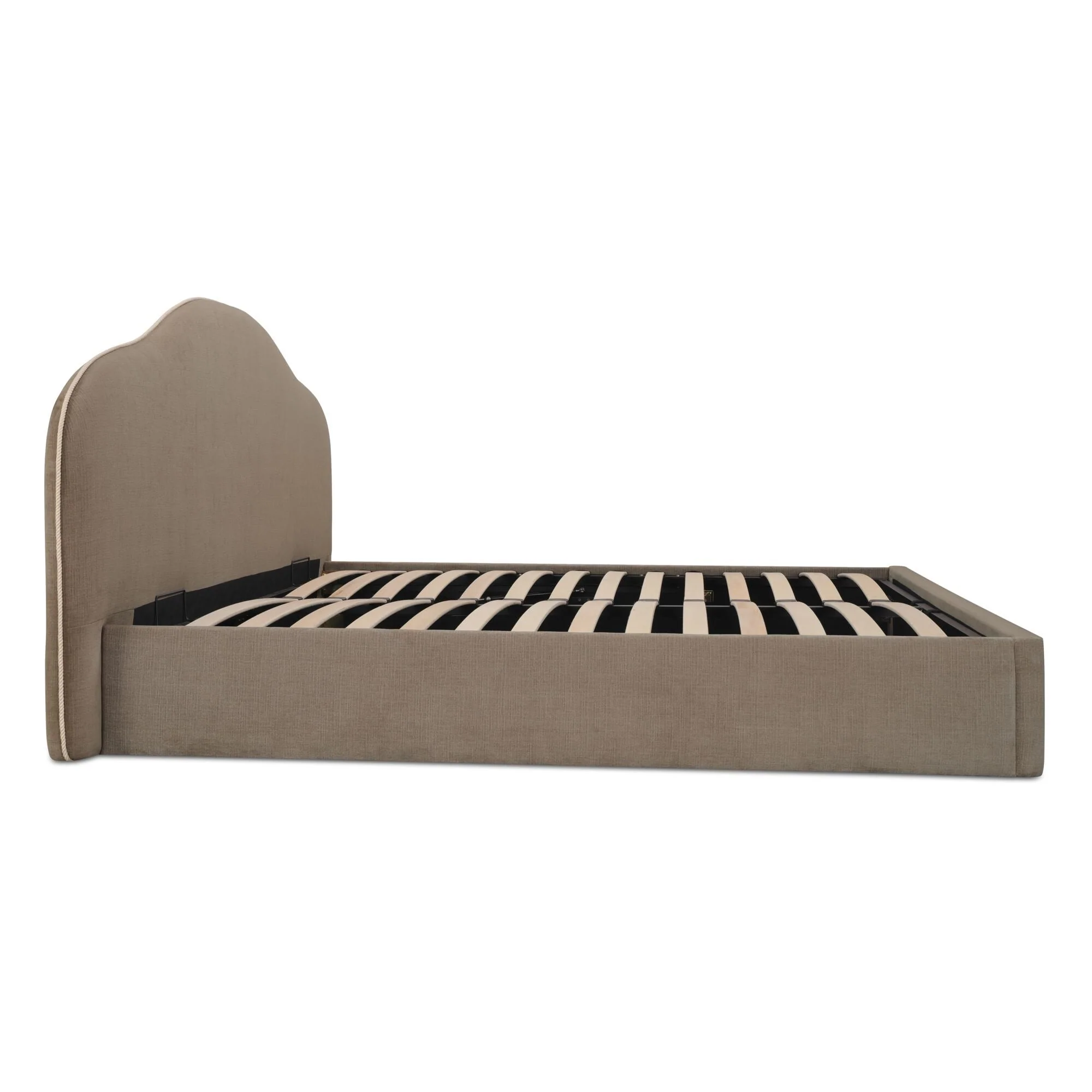 Maggie King Storage Bed Taupe - Image 3