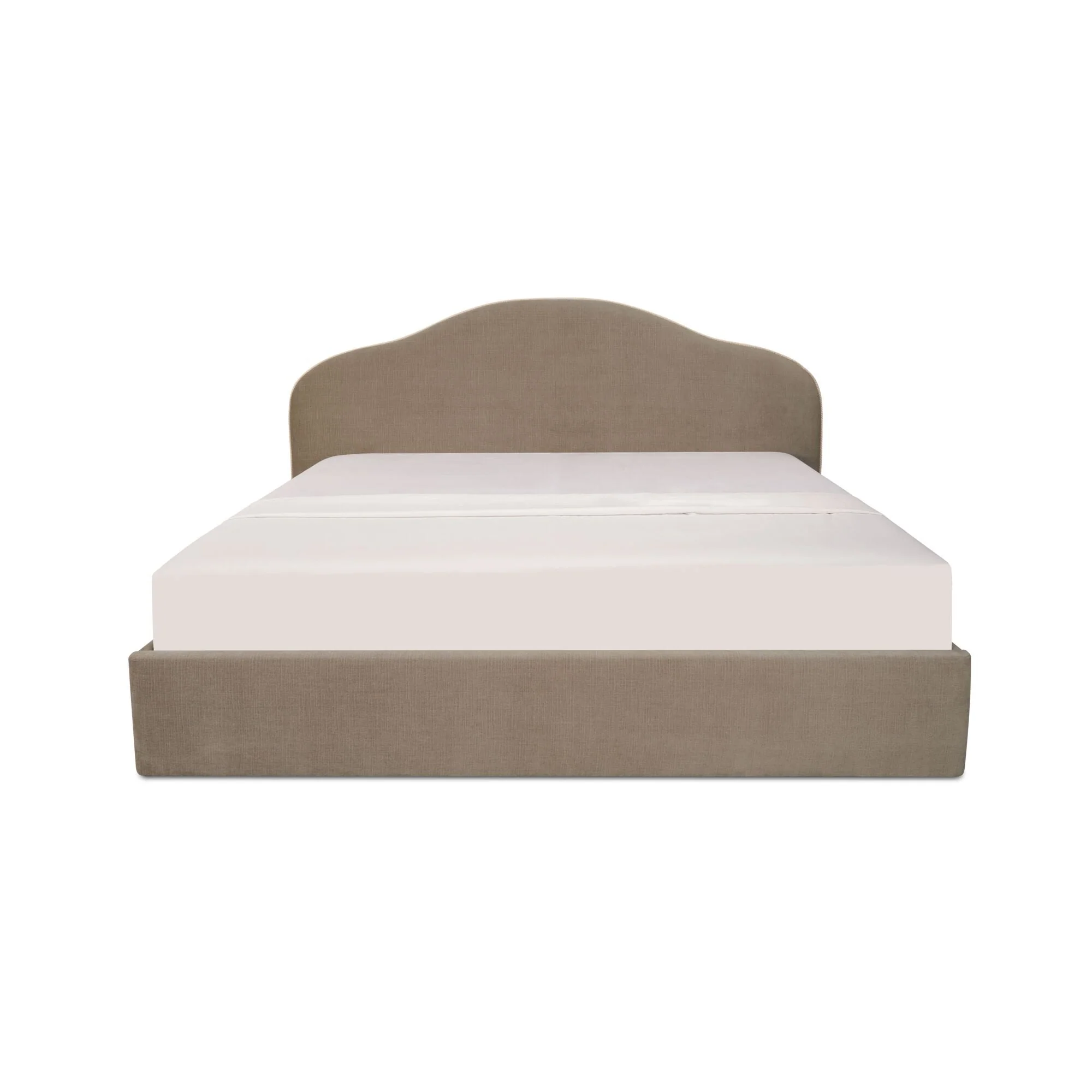 Maggie King Storage Bed Taupe - Image 1