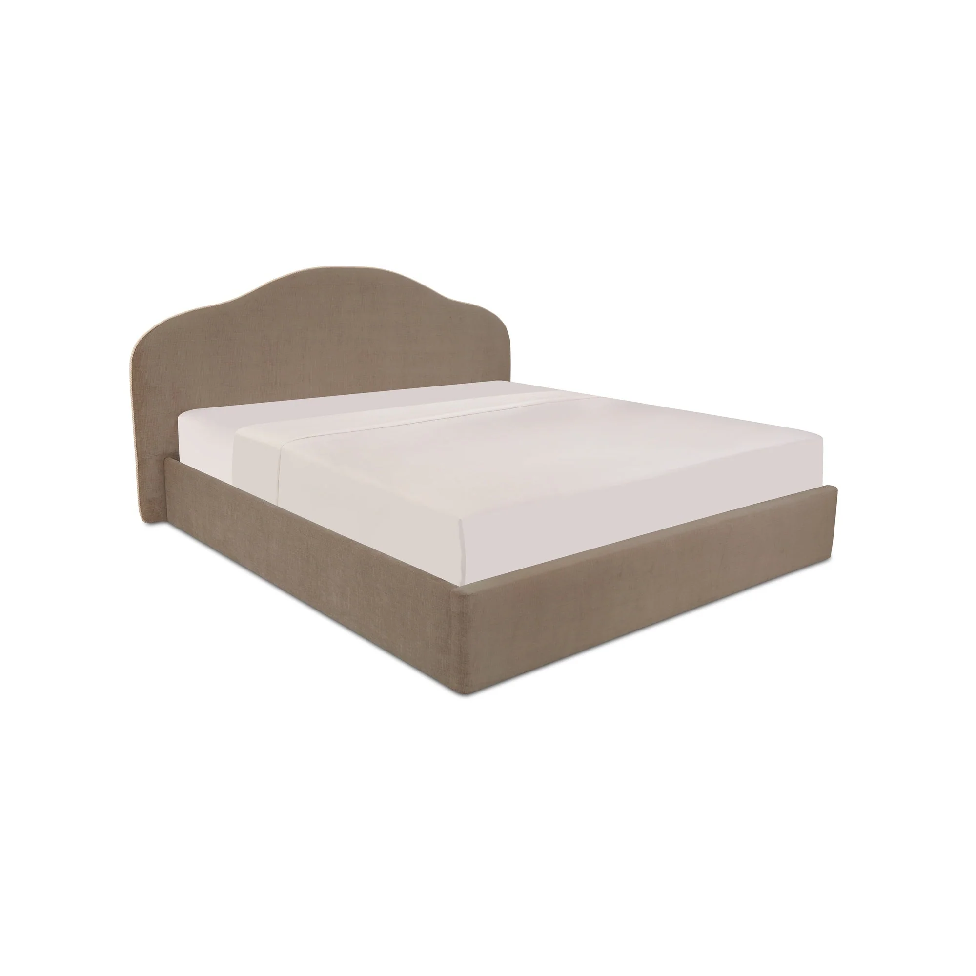 Maggie Queen Storage Bed Taupe - Image 2