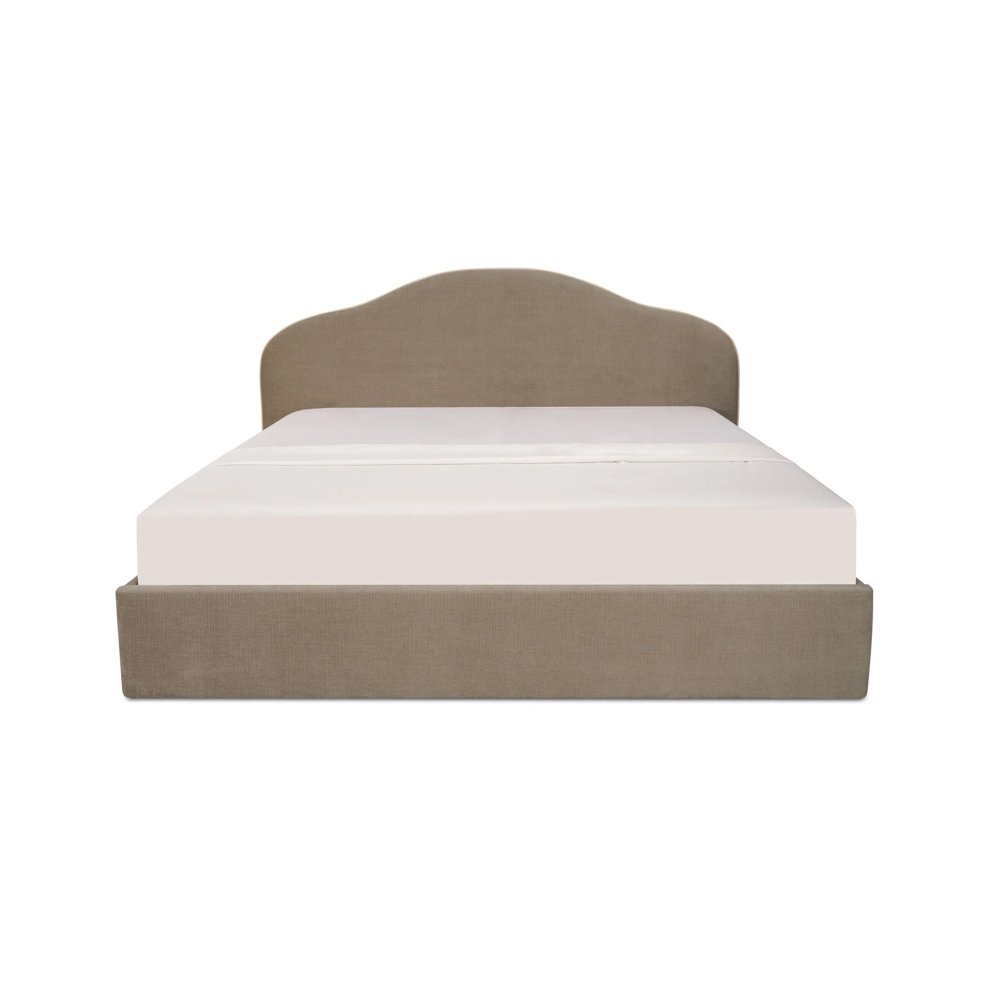 Maggie Queen Storage Bed Taupe - Image 1