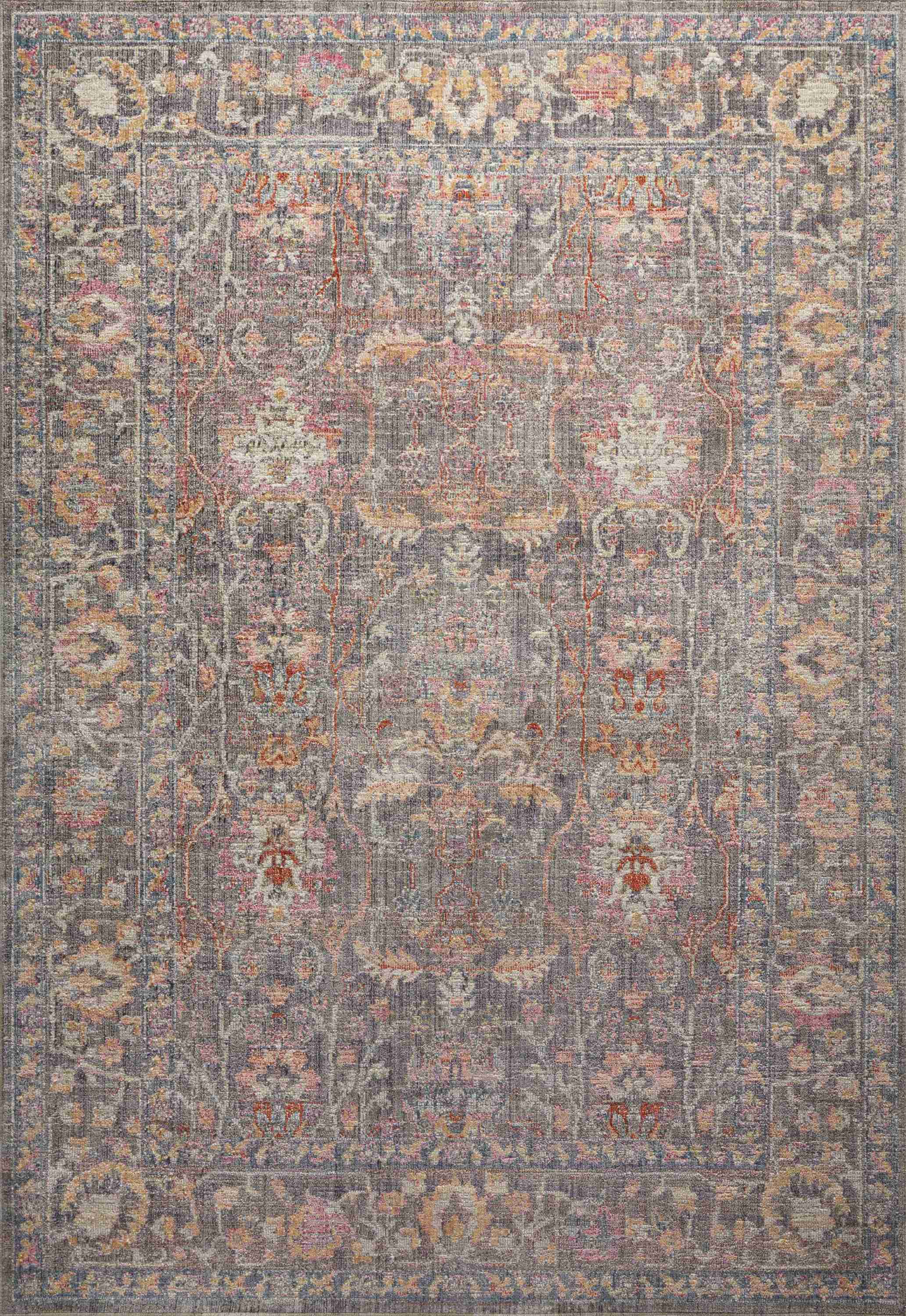 Chris Loves Julia x Loloi | Rosemarie Collection | Stone / Multi | ROE-01 - Image 1