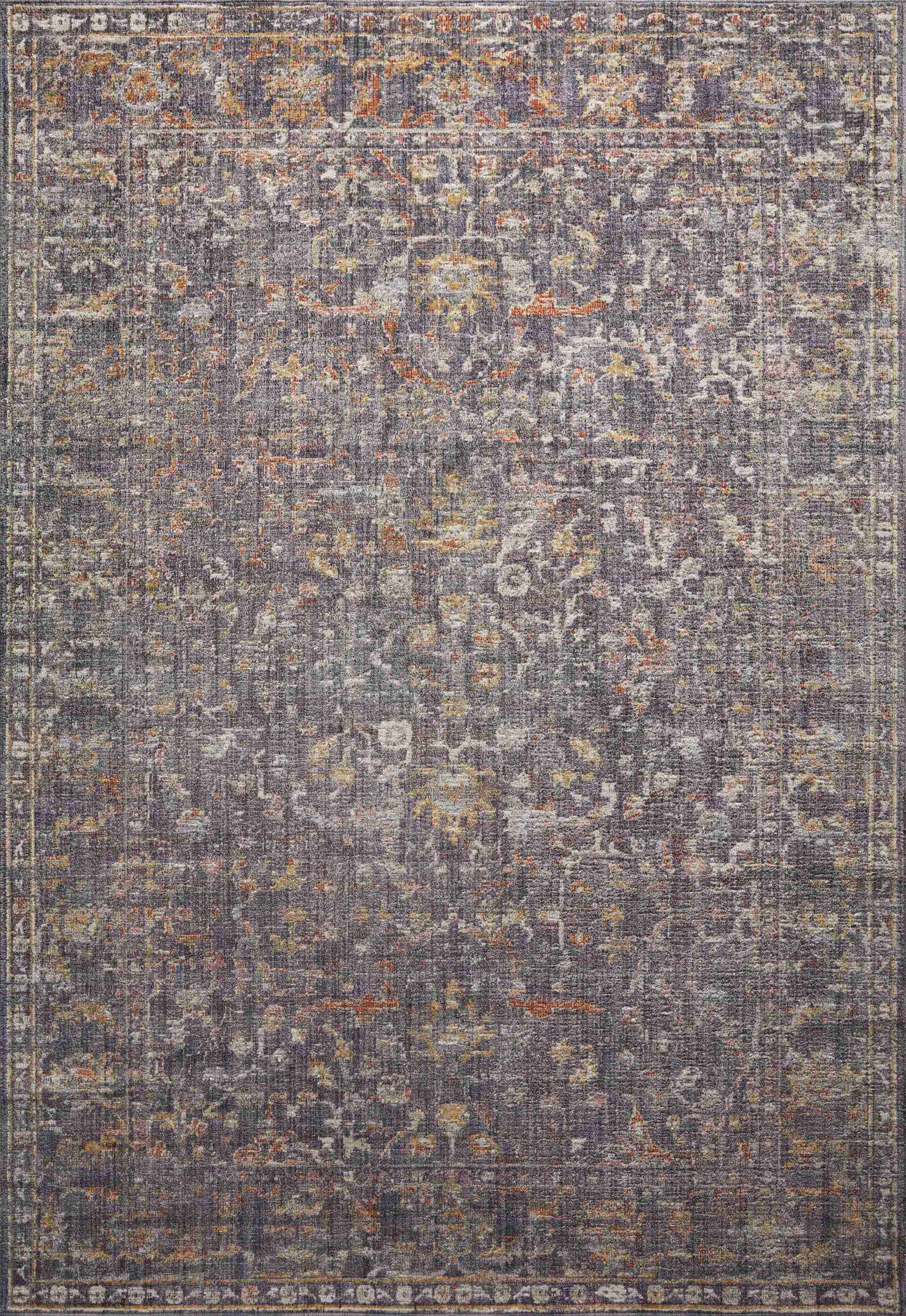 Chris Loves Julia x Loloi | Rosemarie Collection | Graphite / Multi | ROE-04 - Image 1