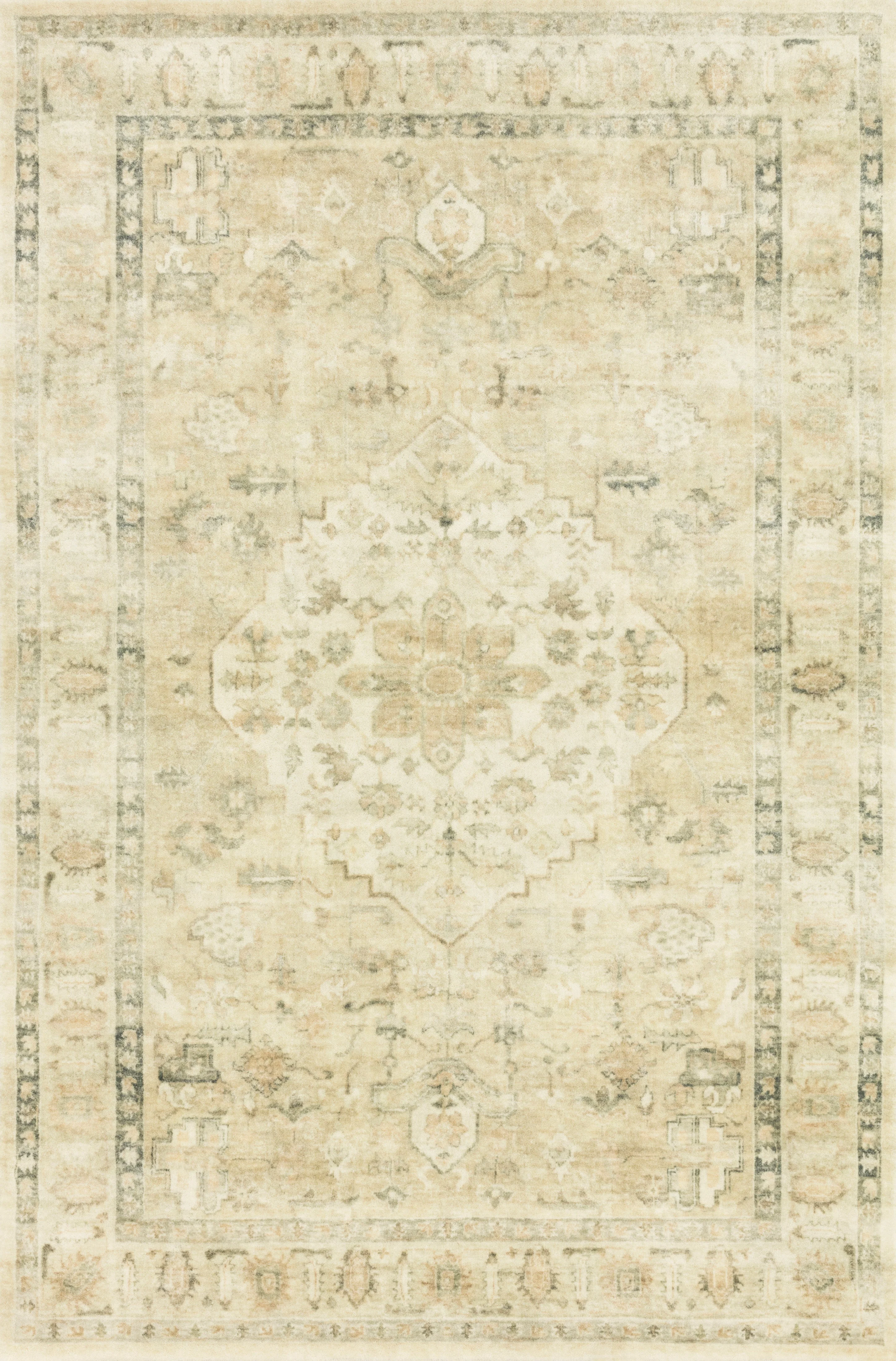 Loloi II | Rosette Collection | Sand / Ivory | ROS-05 - Image 1