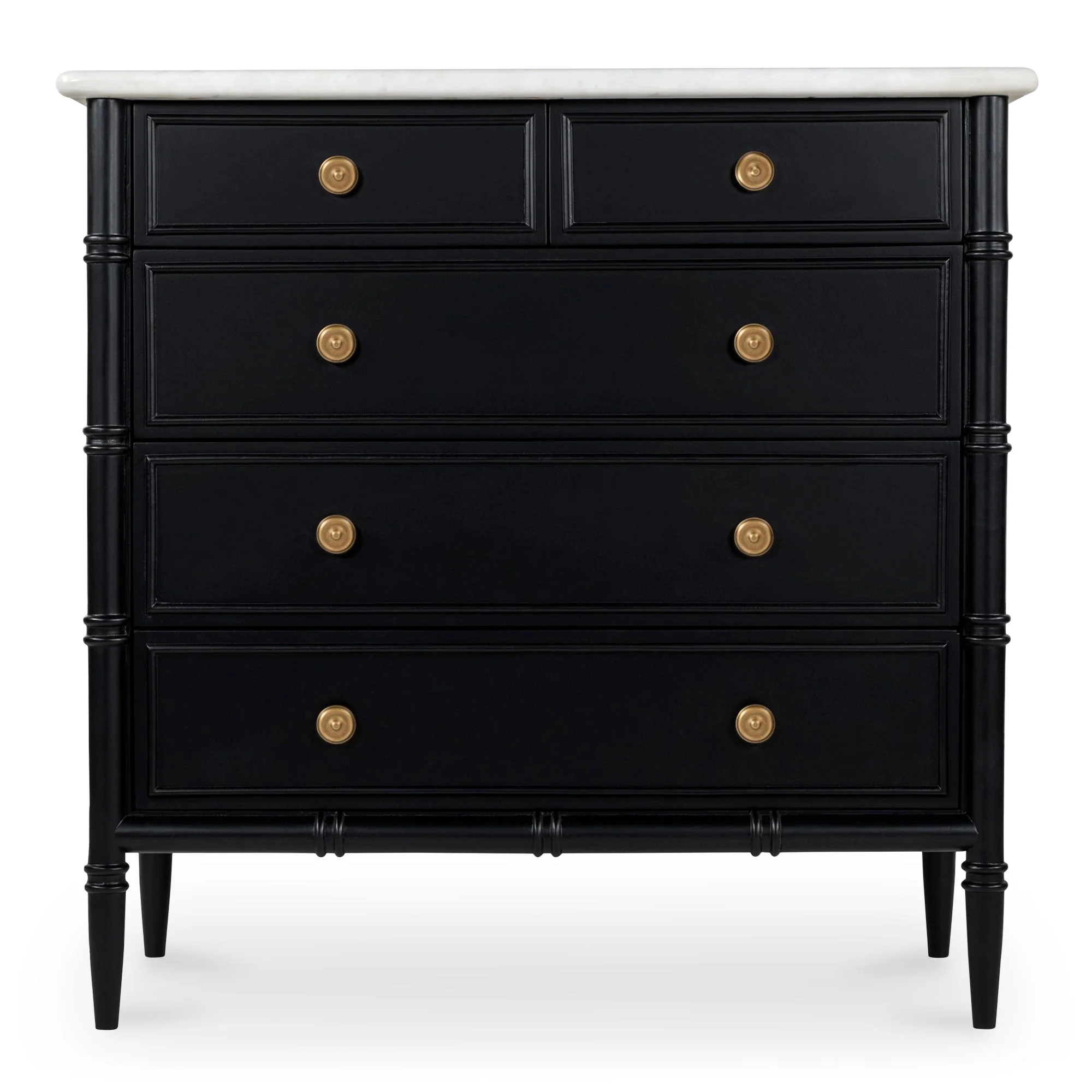 Eleanor 5 Drawer Chest Black - Image 1