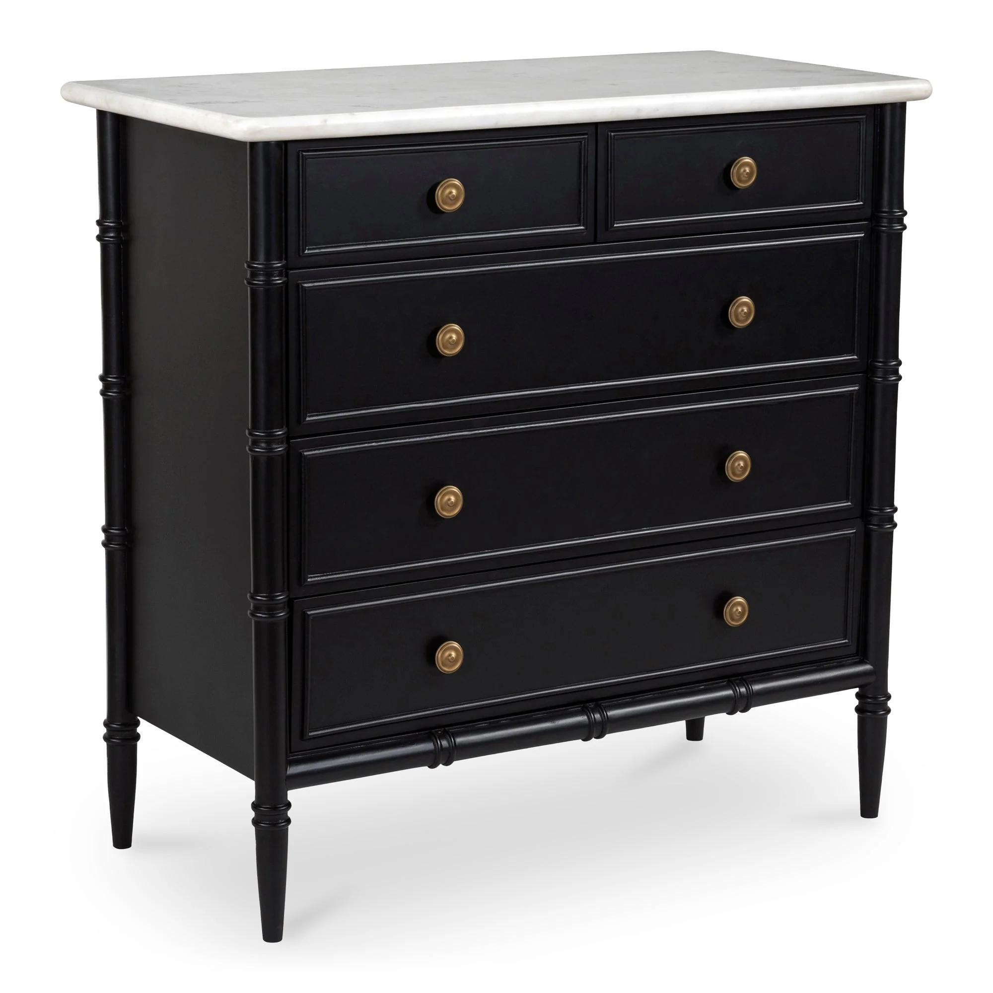 Eleanor 5 Drawer Chest Black - Image 3