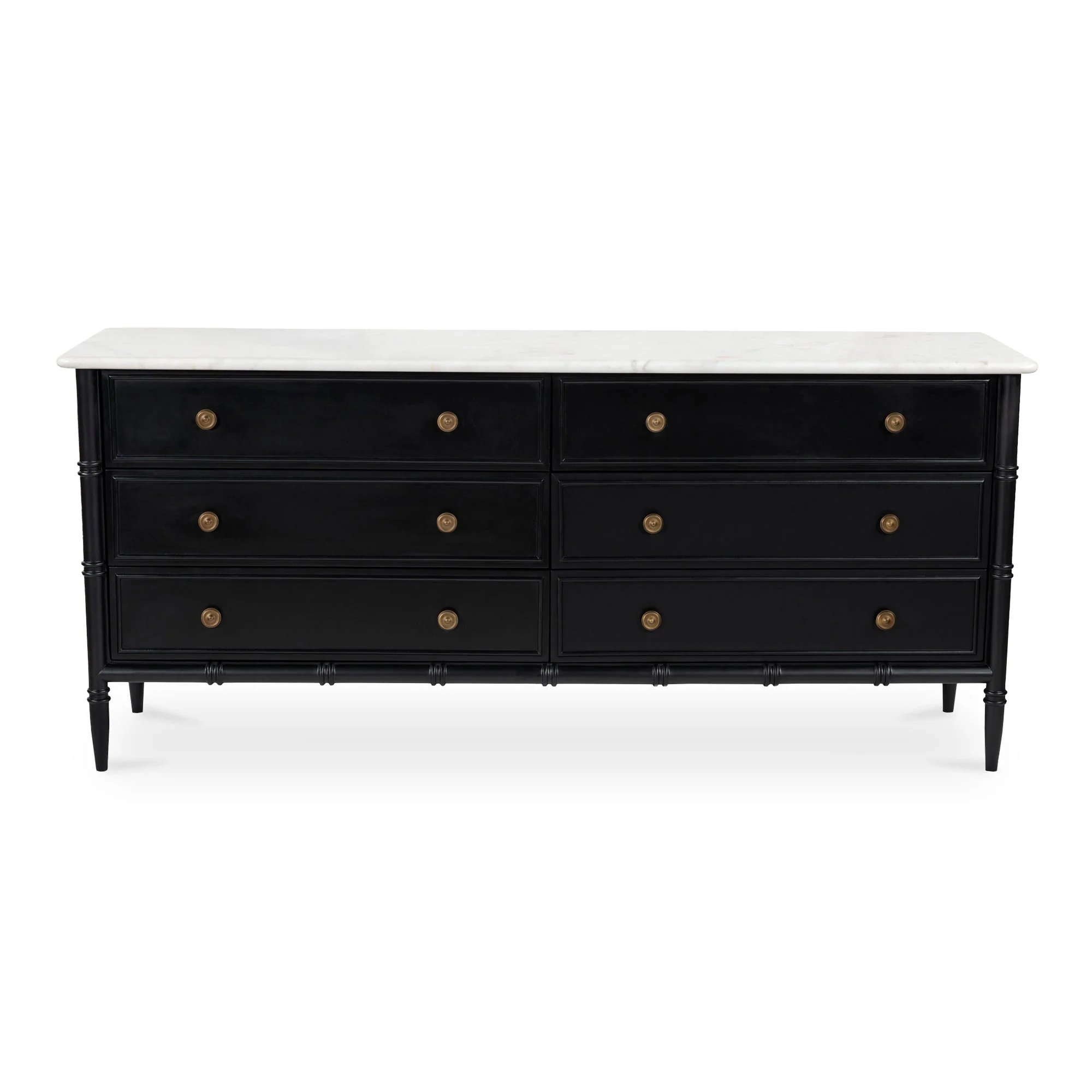 Eleanor 6 Drawer Dresser Black