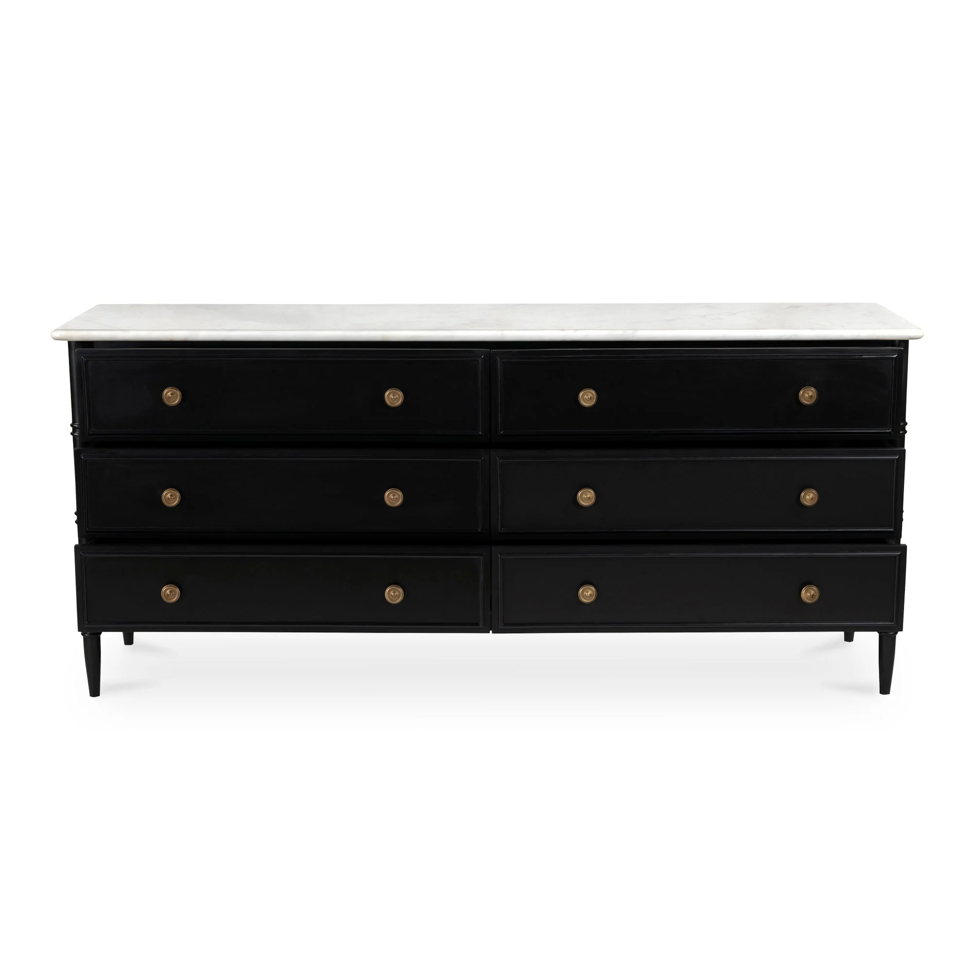 Eleanor 6 Drawer Dresser Black - Image 2