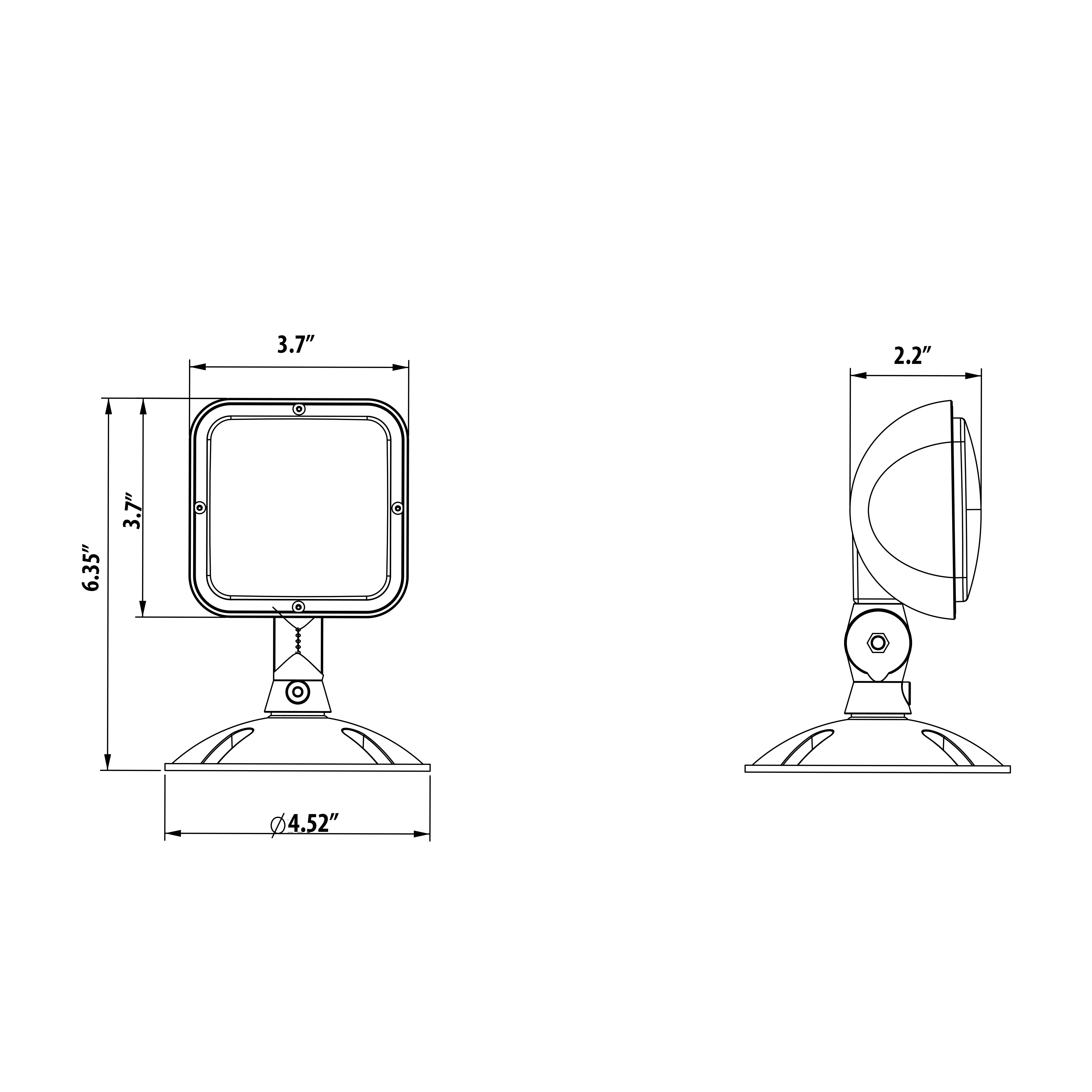 Single LED Remote Head Emergency Light - UL Listed #358 - Image 3