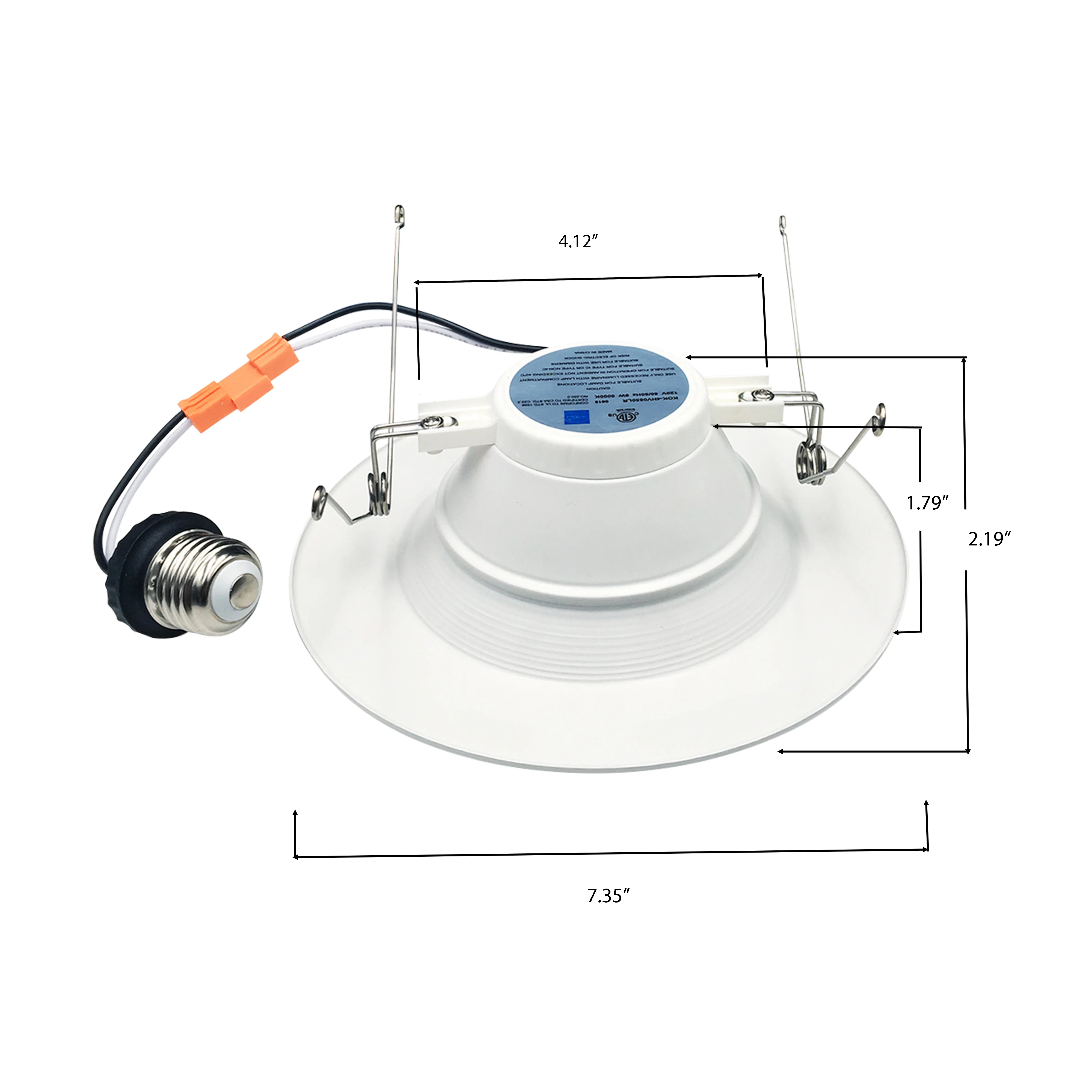 3BRIX 6" 15W Recessed Retrofit Downlight - 1100lms - ETL & ES #256 - Image 3