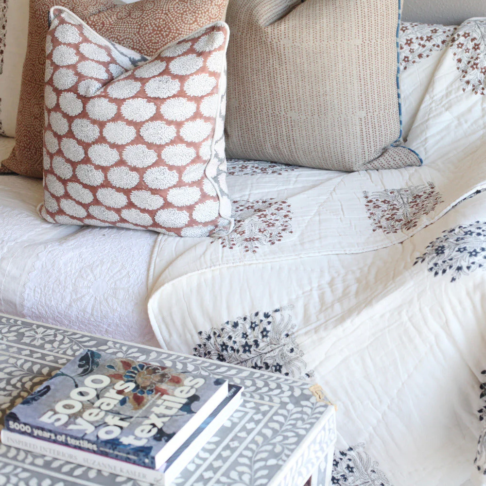 Ripples Saffron Pillow - Image 2