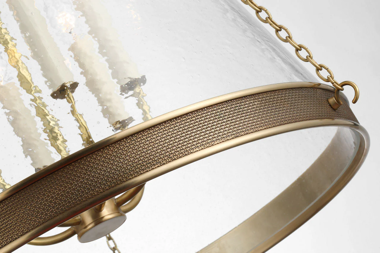 Reese 22" Pendant | Soft Brass | Clear Restoration Glass - Image 2