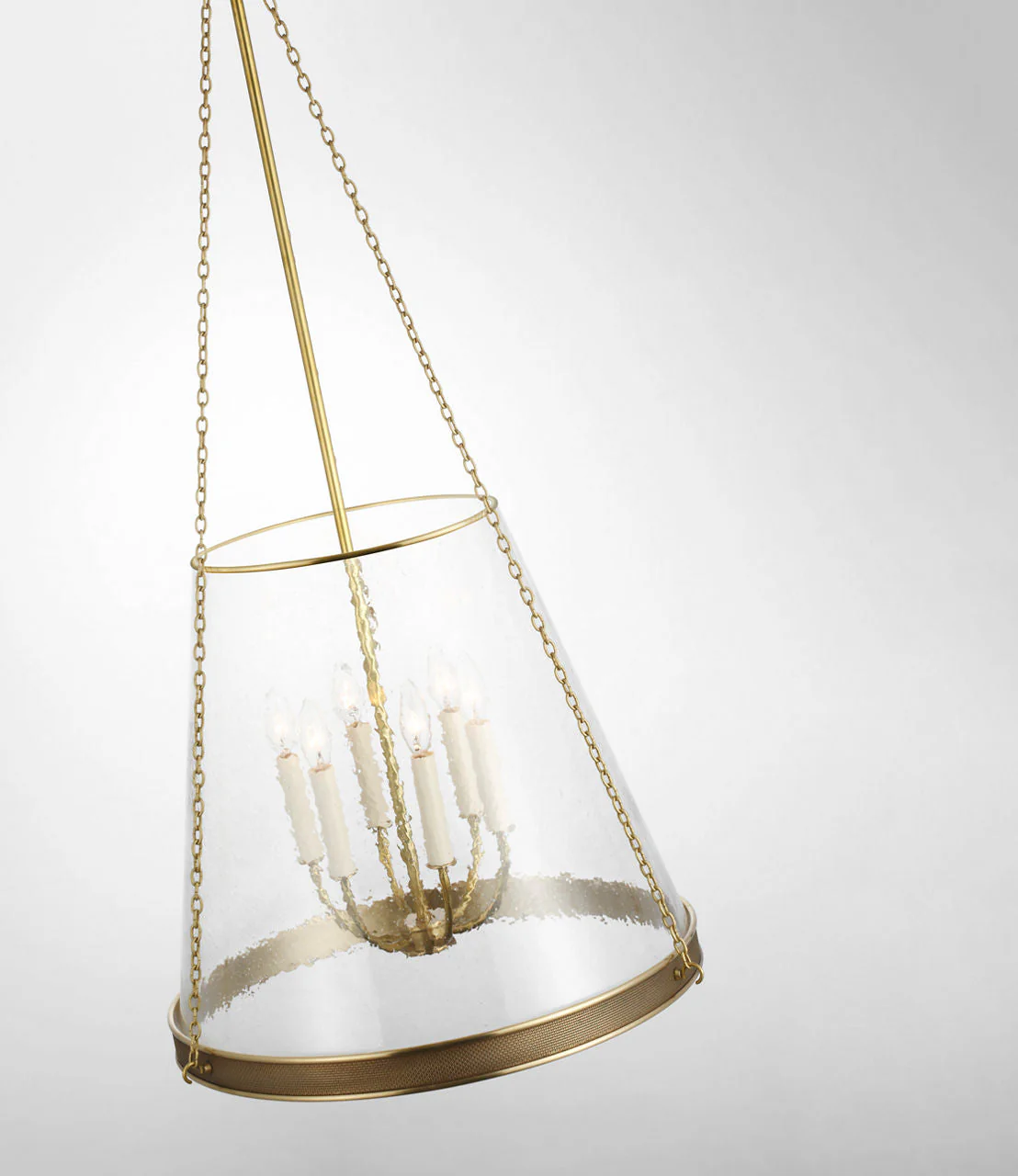 Reese 22" Pendant | Soft Brass | Clear Restoration Glass - Image 3