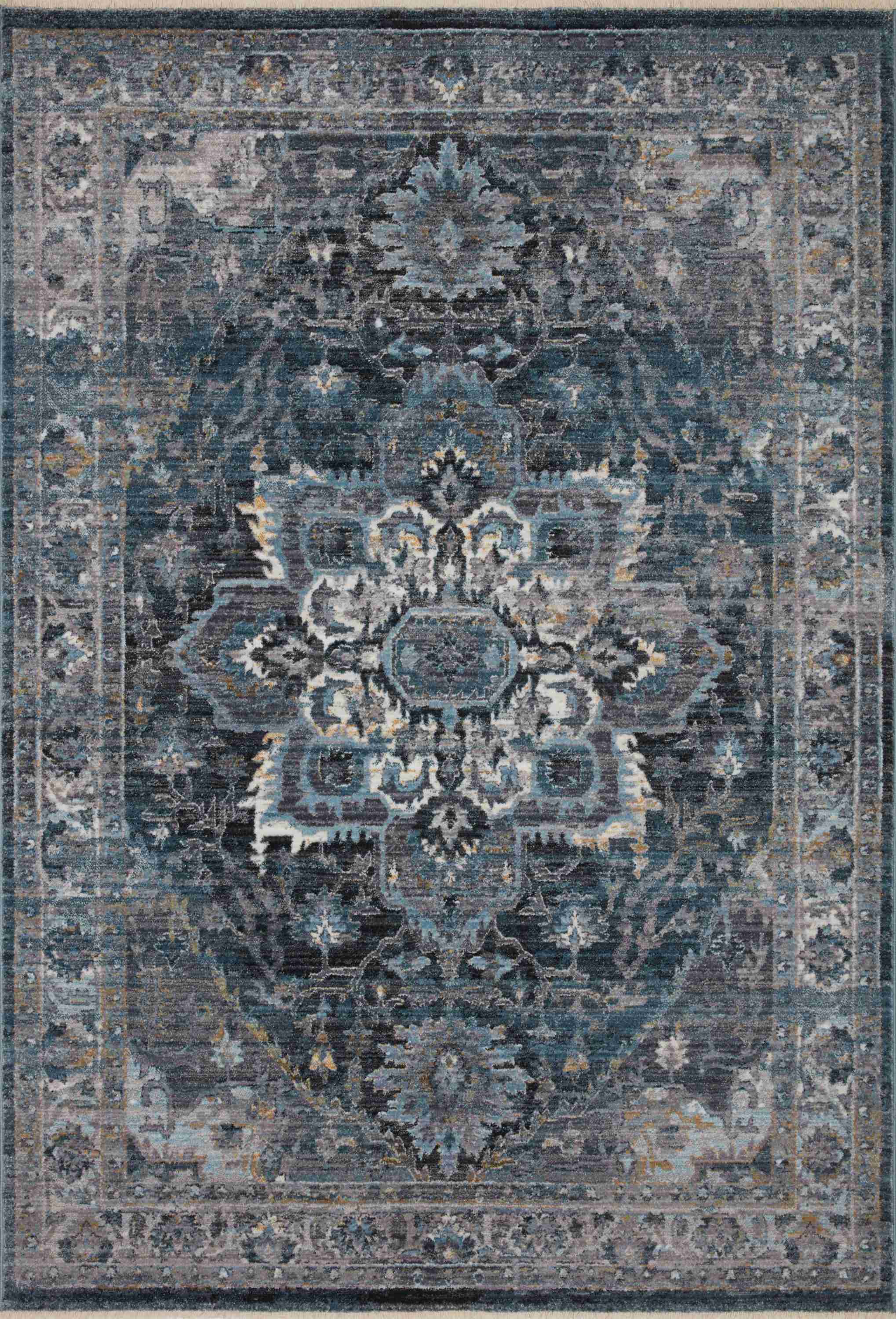 Loloi II | Samra Collection | Denim / Grey | SAM-01 - Image 1