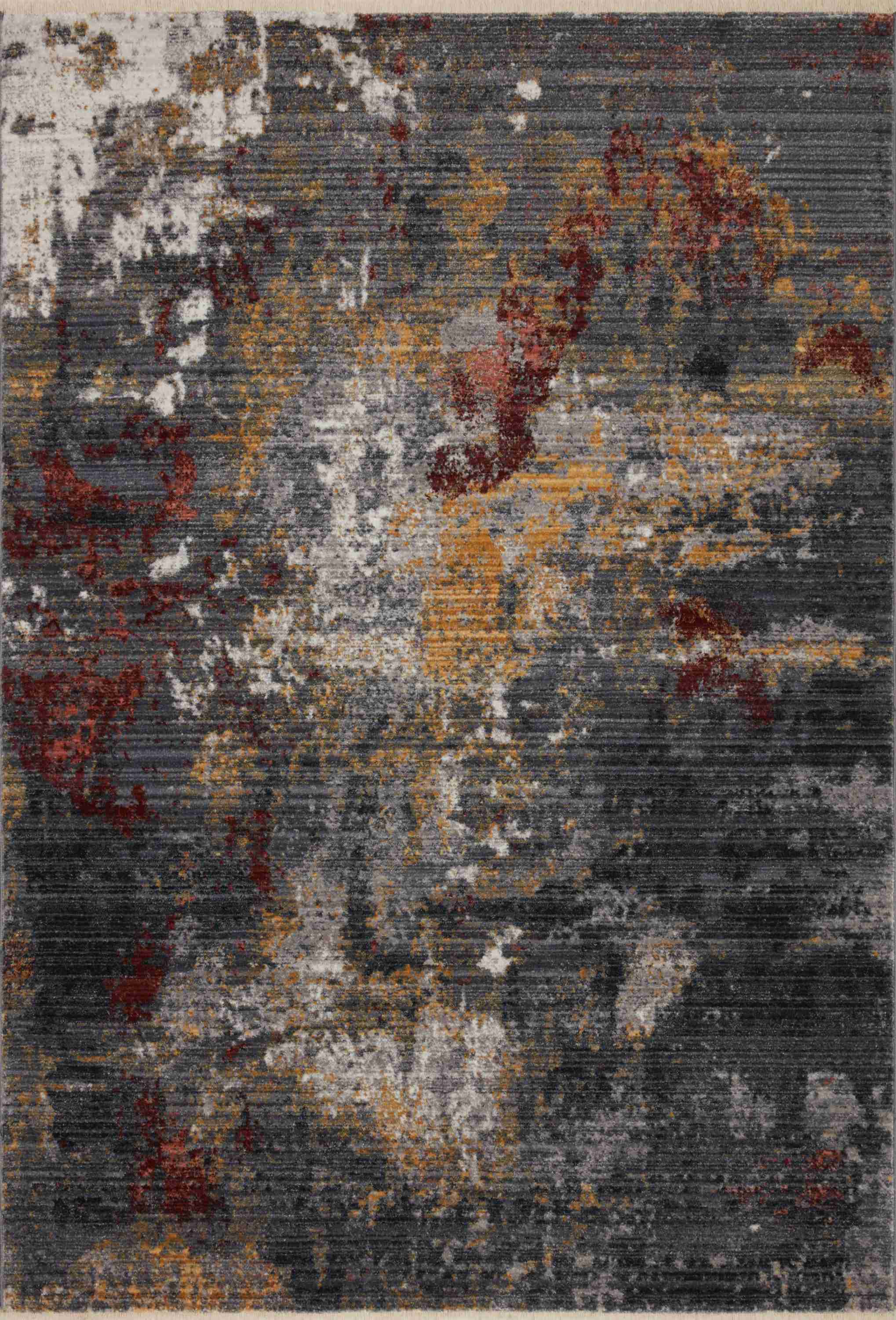 Loloi II | Samra Collection | Dk. Grey / Spice | SAM-03 - Image 1