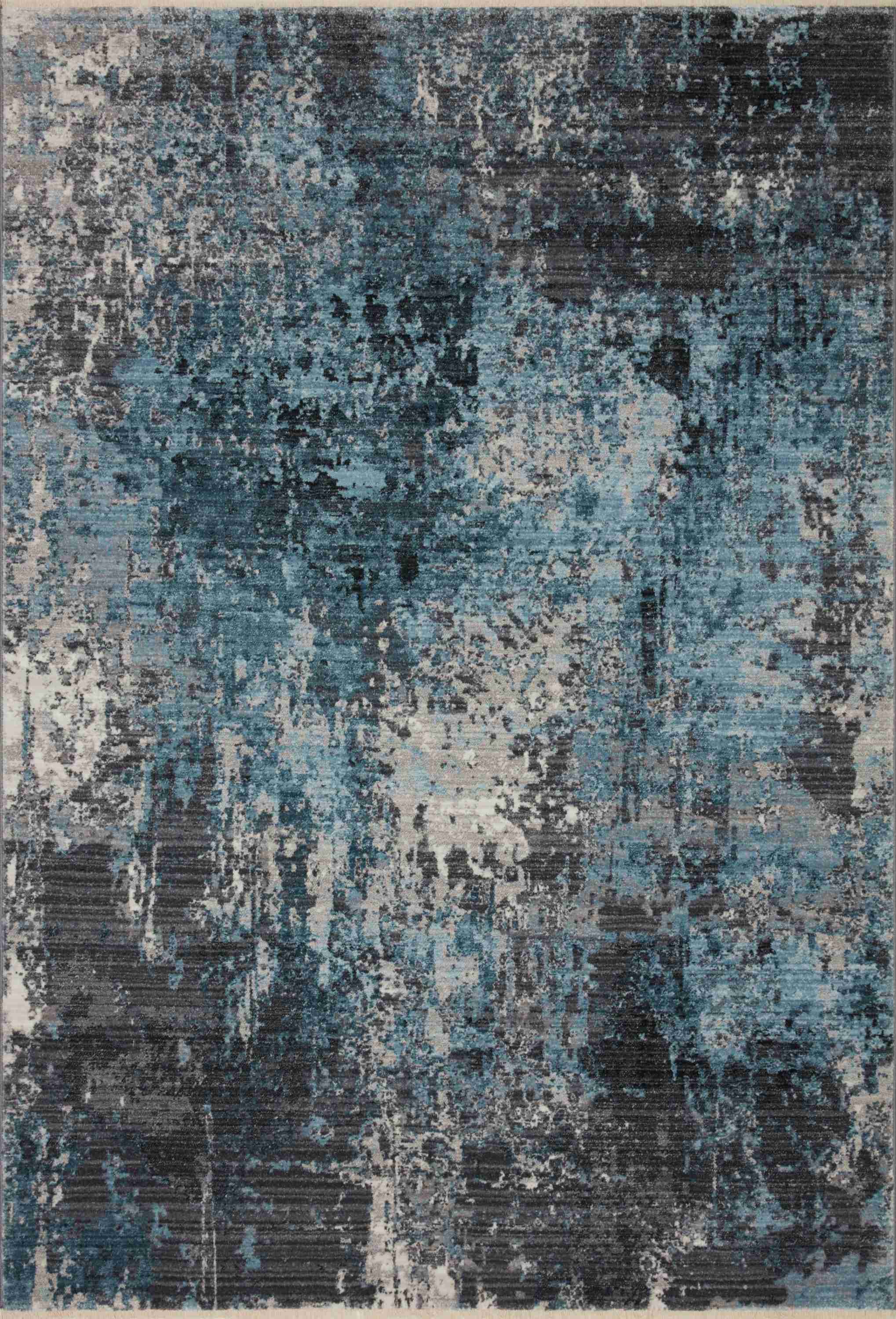 Loloi II | Samra Collection | Charcoal / Sky | SAM-06 - Image 1