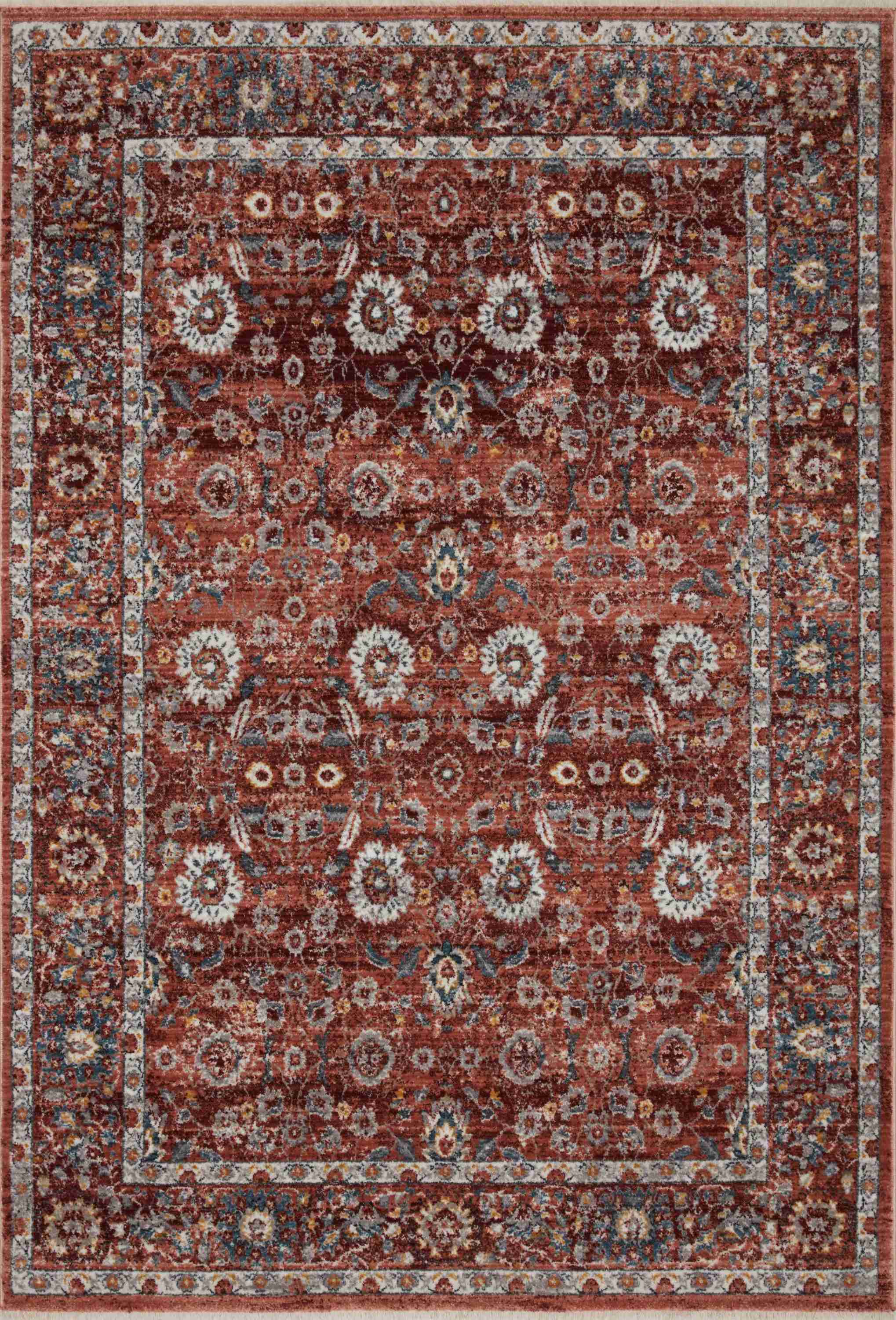 Loloi II | Samra Collection | Brick / Multi | SAM-07 - Image 1