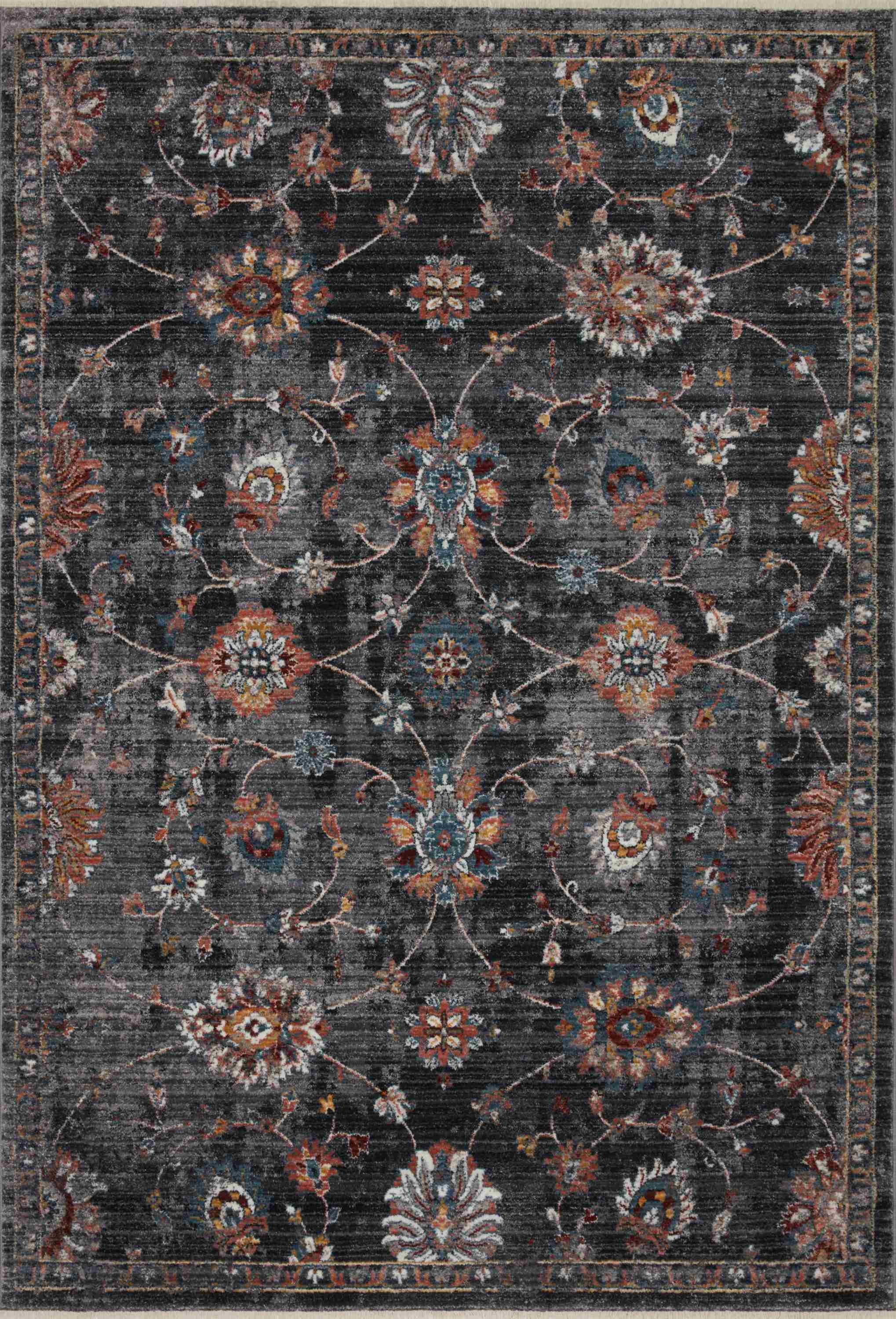 Loloi II | Samra Collection | Charcoal / Multi | SAM-08 - Image 1
