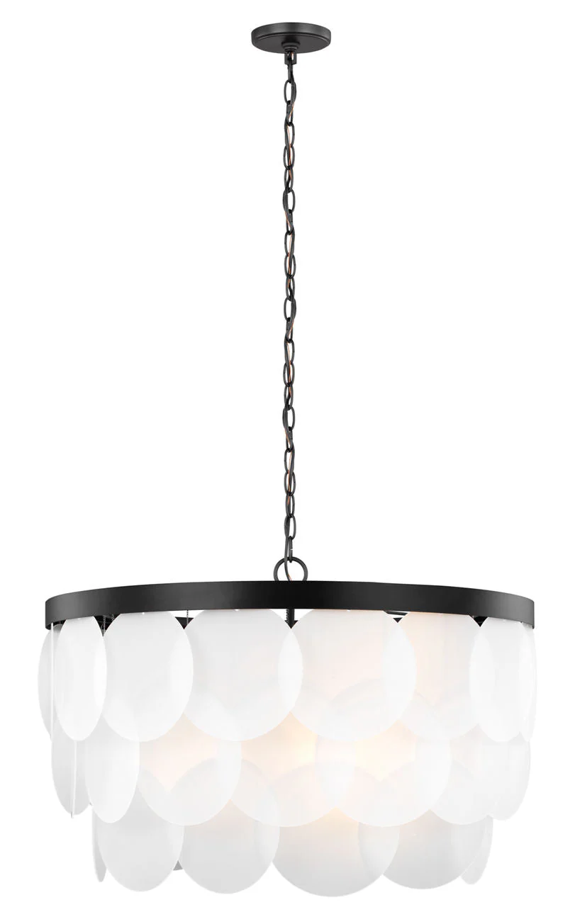 Mellita Eight Light Pendant | Midnight Black - Image 3
