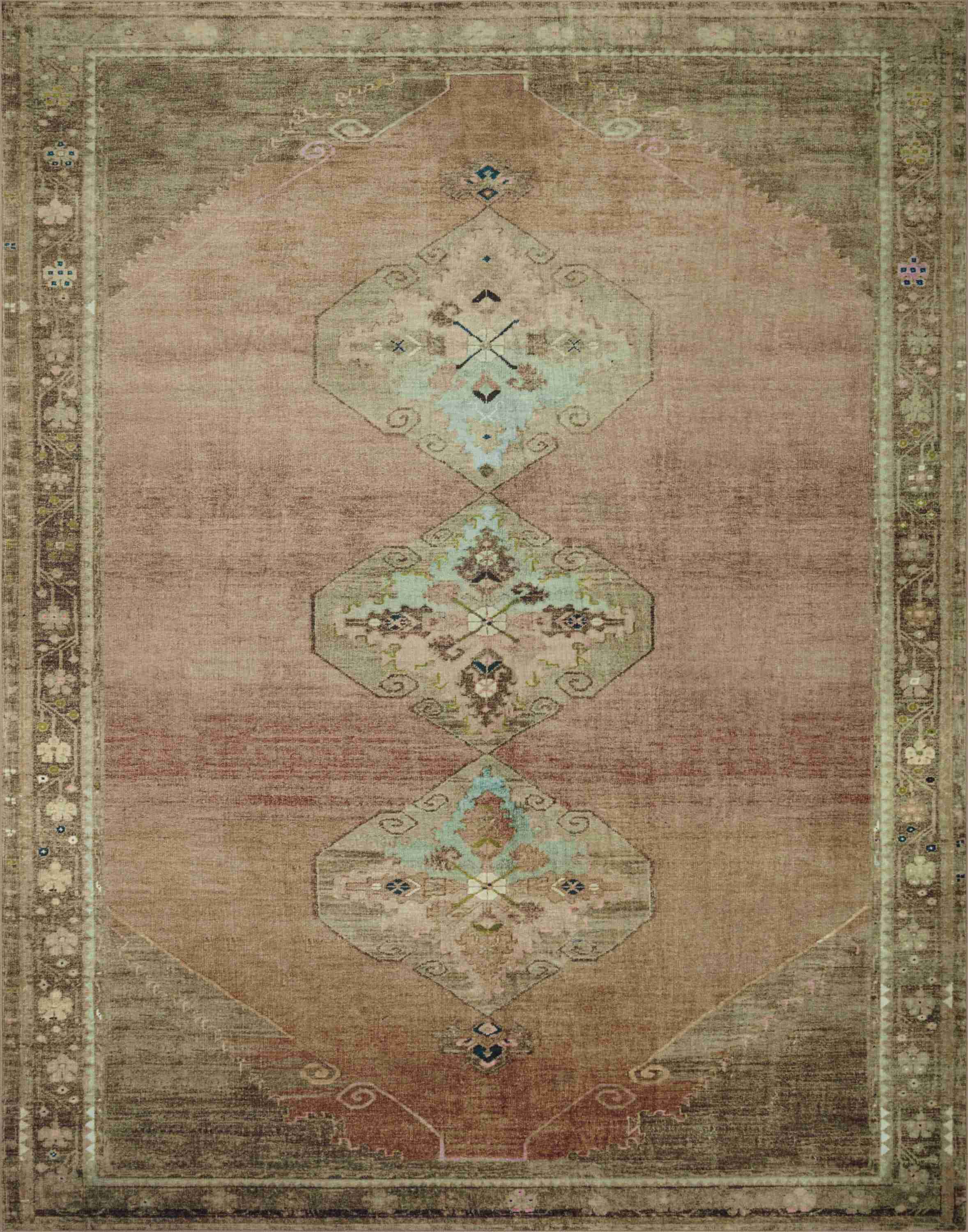Magnolia Home by Joanna Gaines x Loloi | Sinclair Collection | Clay / Tobacco | SIN-06 - Image 1
